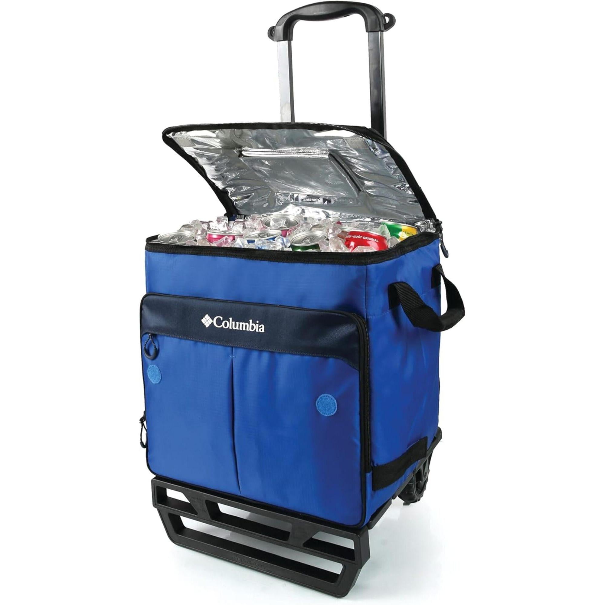Hielera Unisex Columbia Crater Peak Family Size Collapsible Cooler with AT Cart