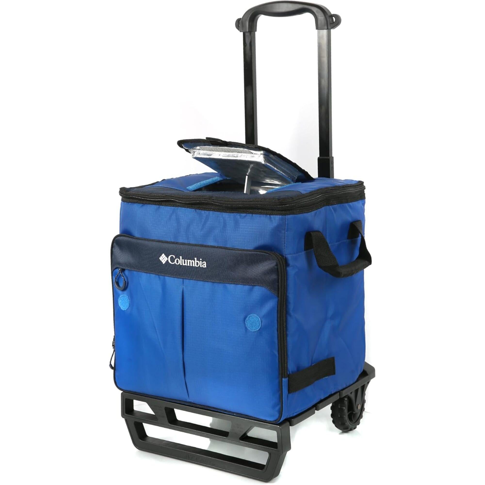 Hielera Unisex Columbia Crater Peak Family Size Collapsible Cooler with AT Cart