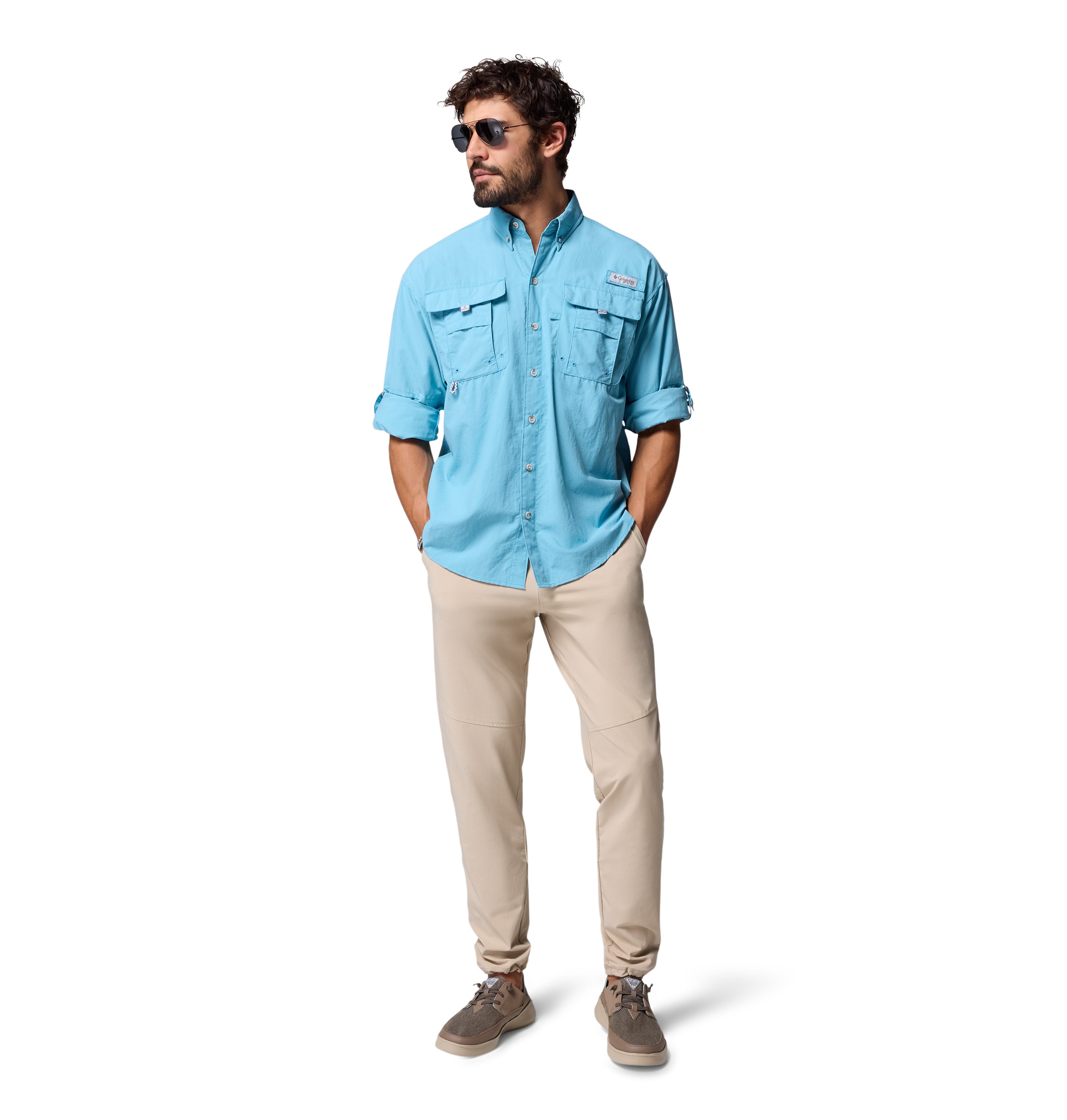 Camisa de manga larga para hombre Columbia Bahama II