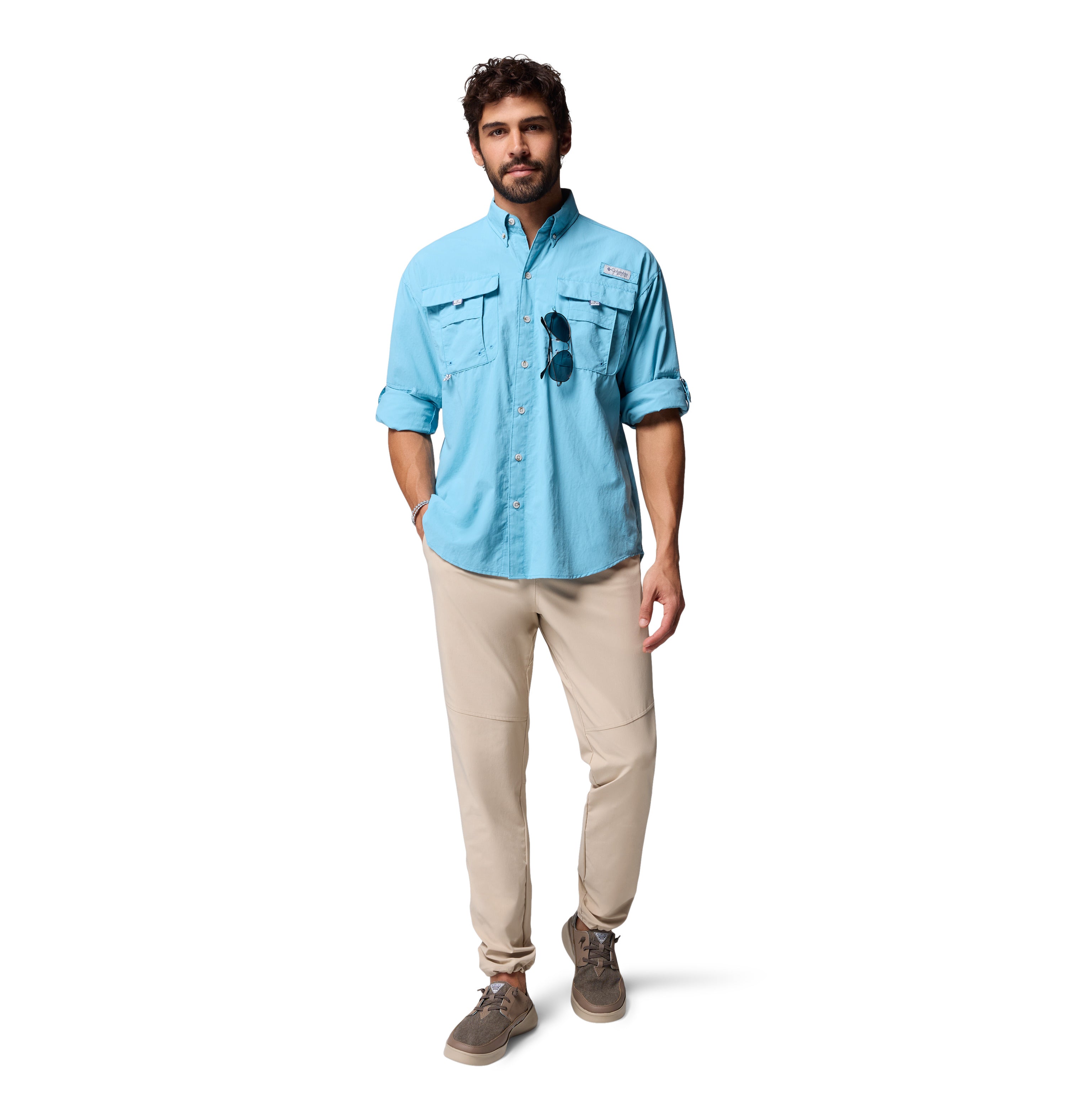 Camisa de manga larga para hombre Columbia Bahama II