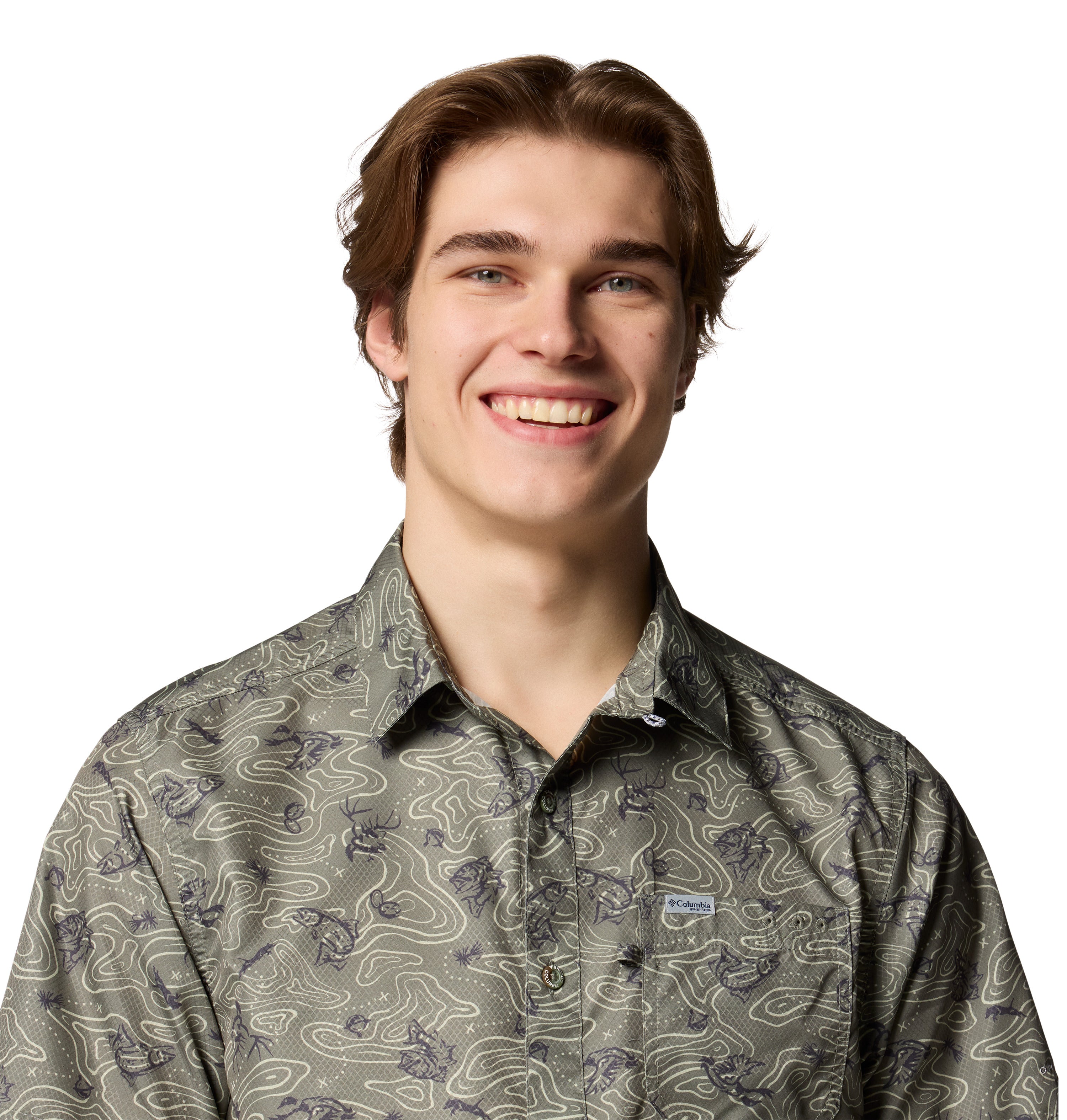 Camisa manga corta para hombre Columbia Super Slack Tide Camp