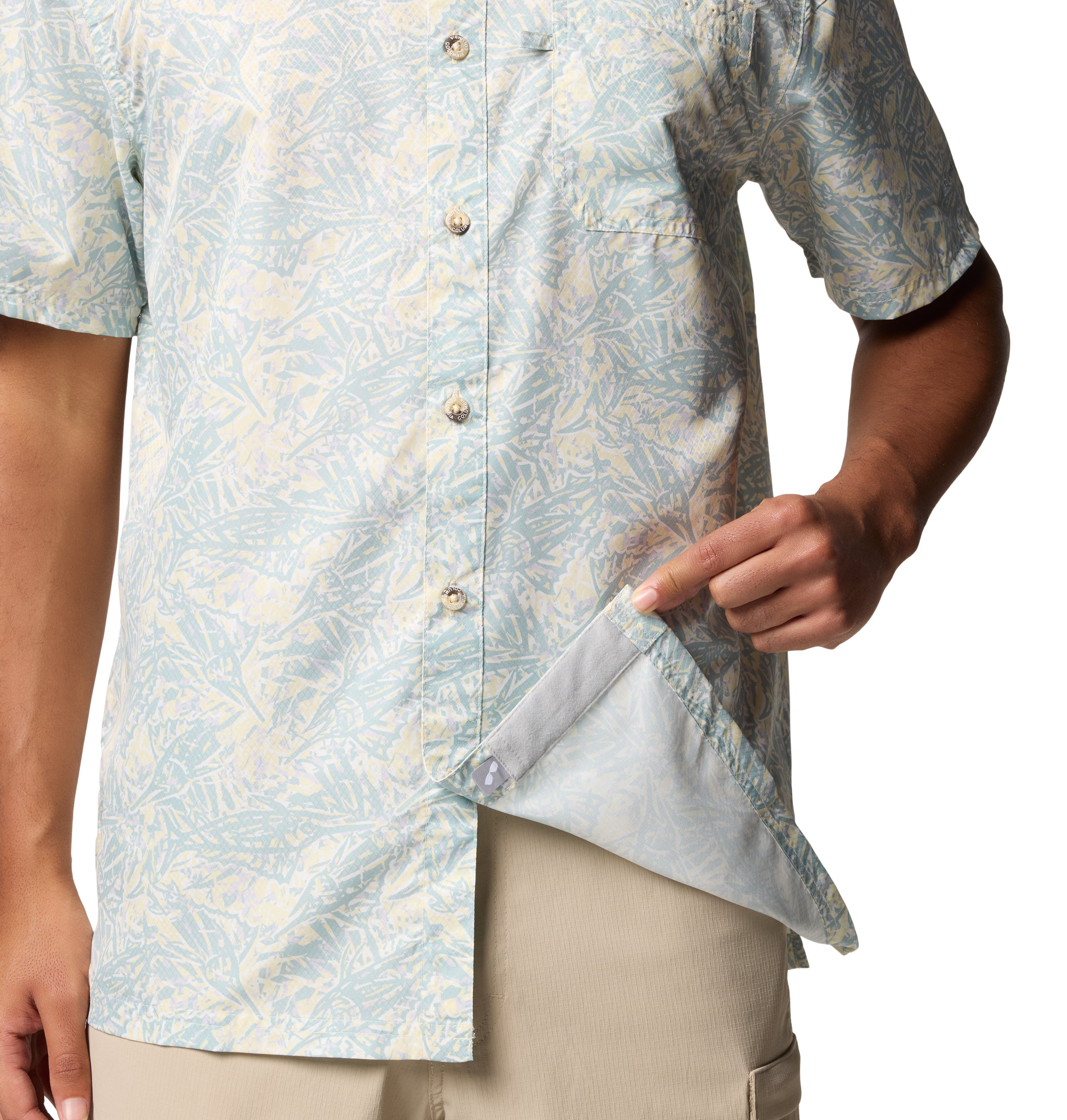 Camisa manga corta para hombre Columbia Super Slack Tide Camp
