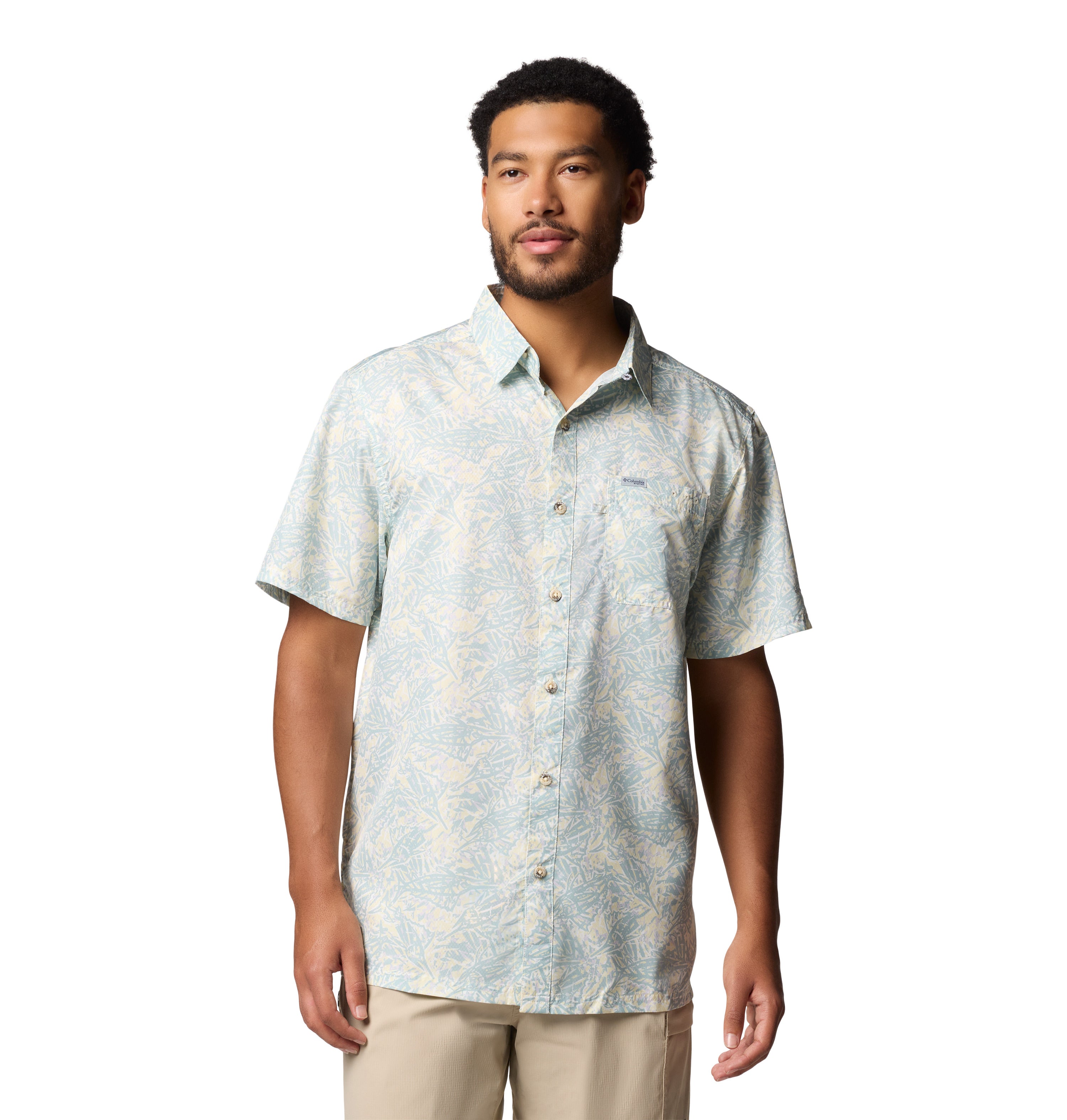 Camisa manga corta para hombre Columbia Super Slack Tide Camp