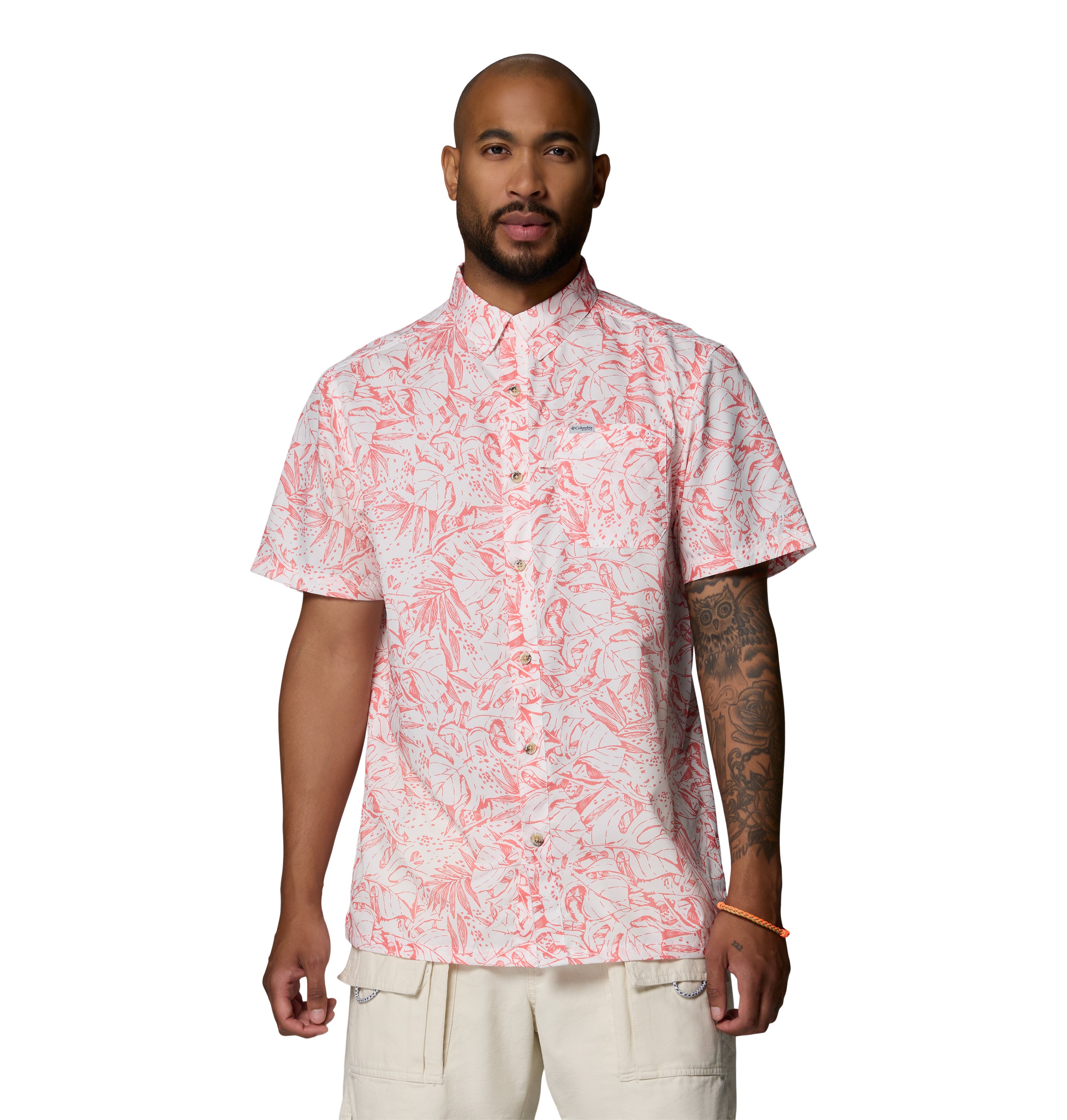 Camisa para Hombre Manga corta Columbia Super Slack Tide Camp Shirt