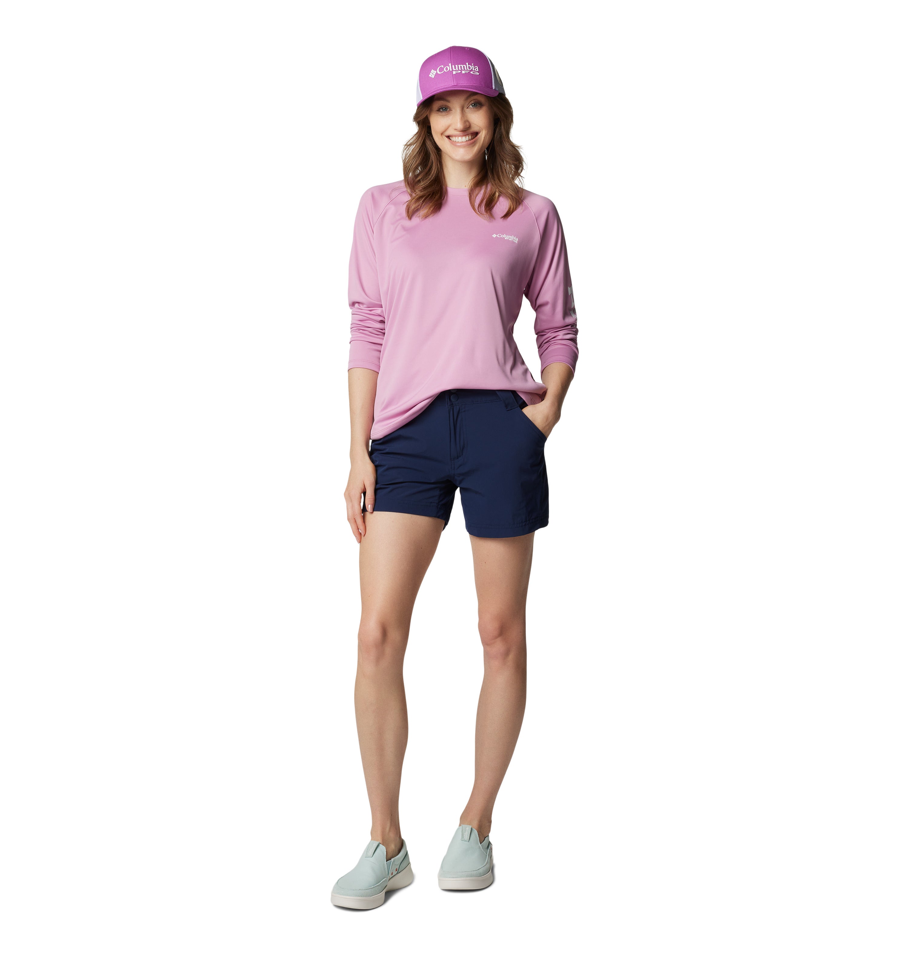 Short para mujer Columbia PFG Coral Point III