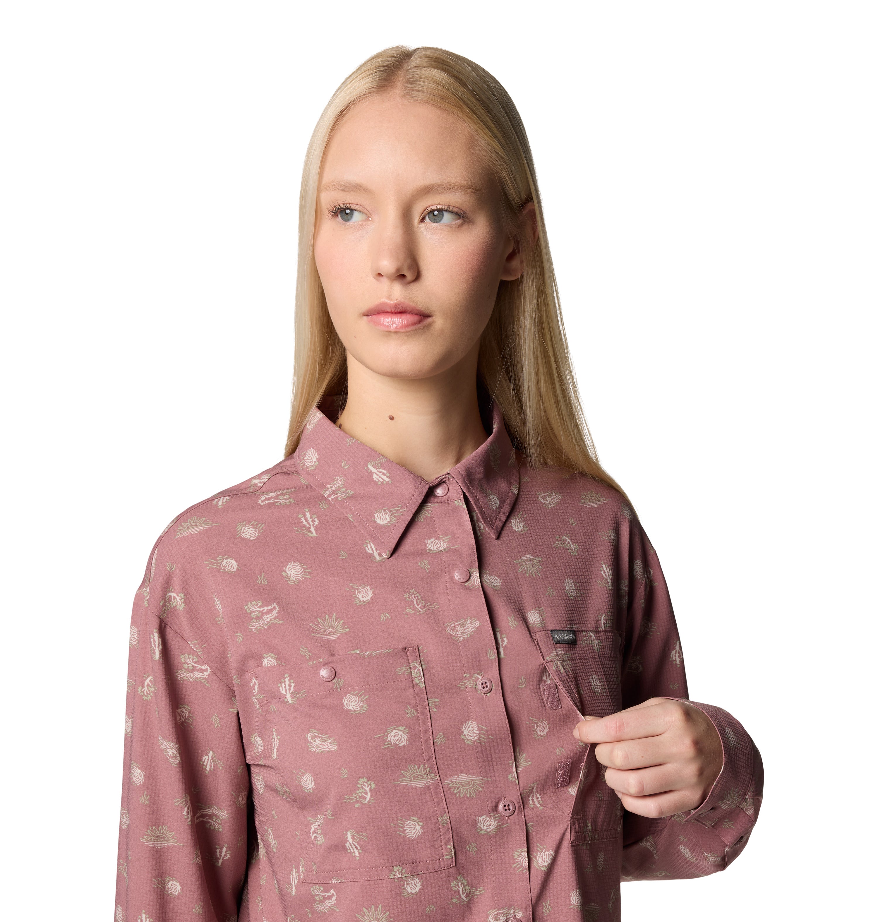 Camisa de manga larga para mujer Columbia Silver Ridge Utility Patterned