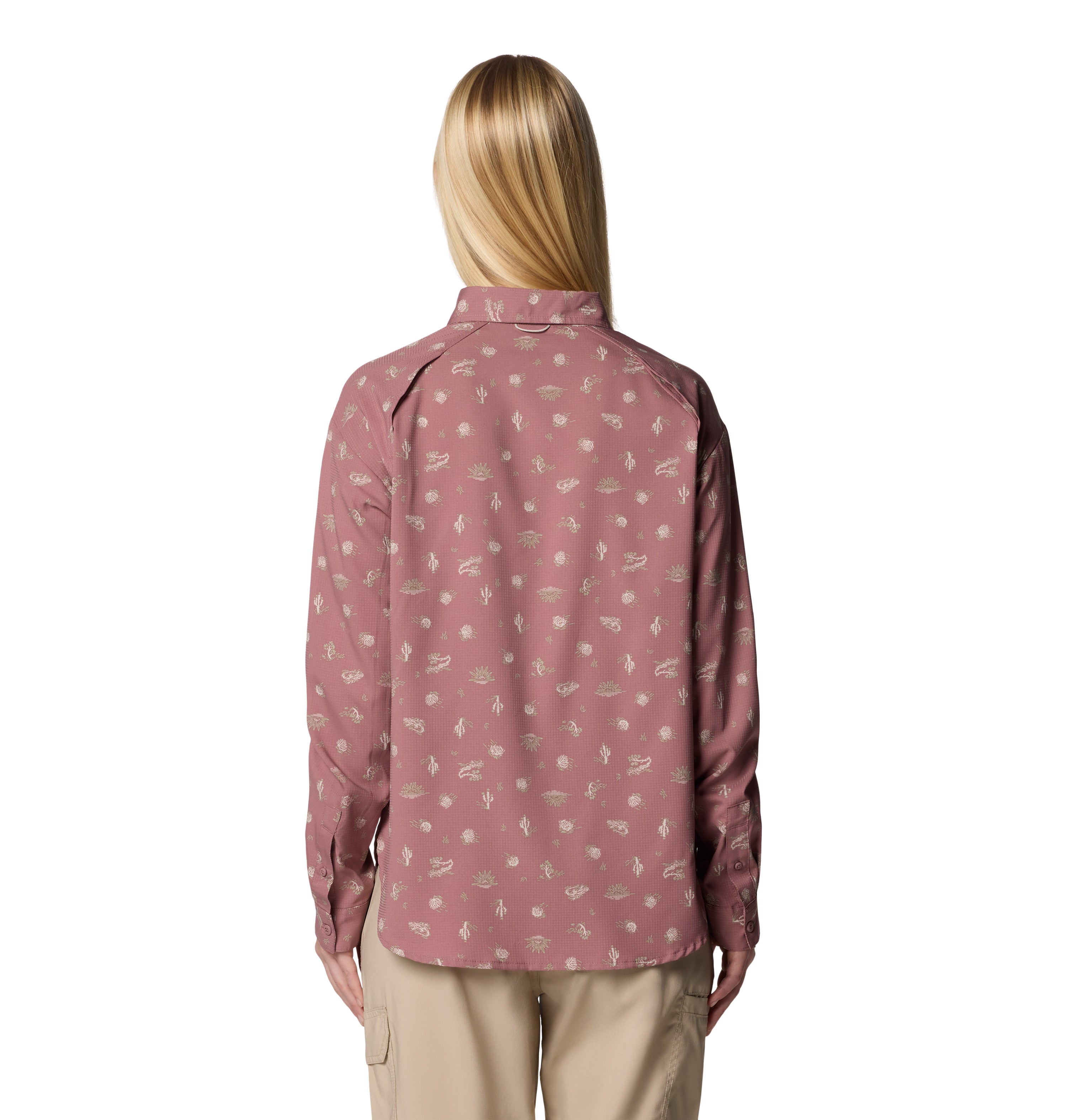 Camisa de manga larga para mujer Columbia Silver Ridge Utility Patterned