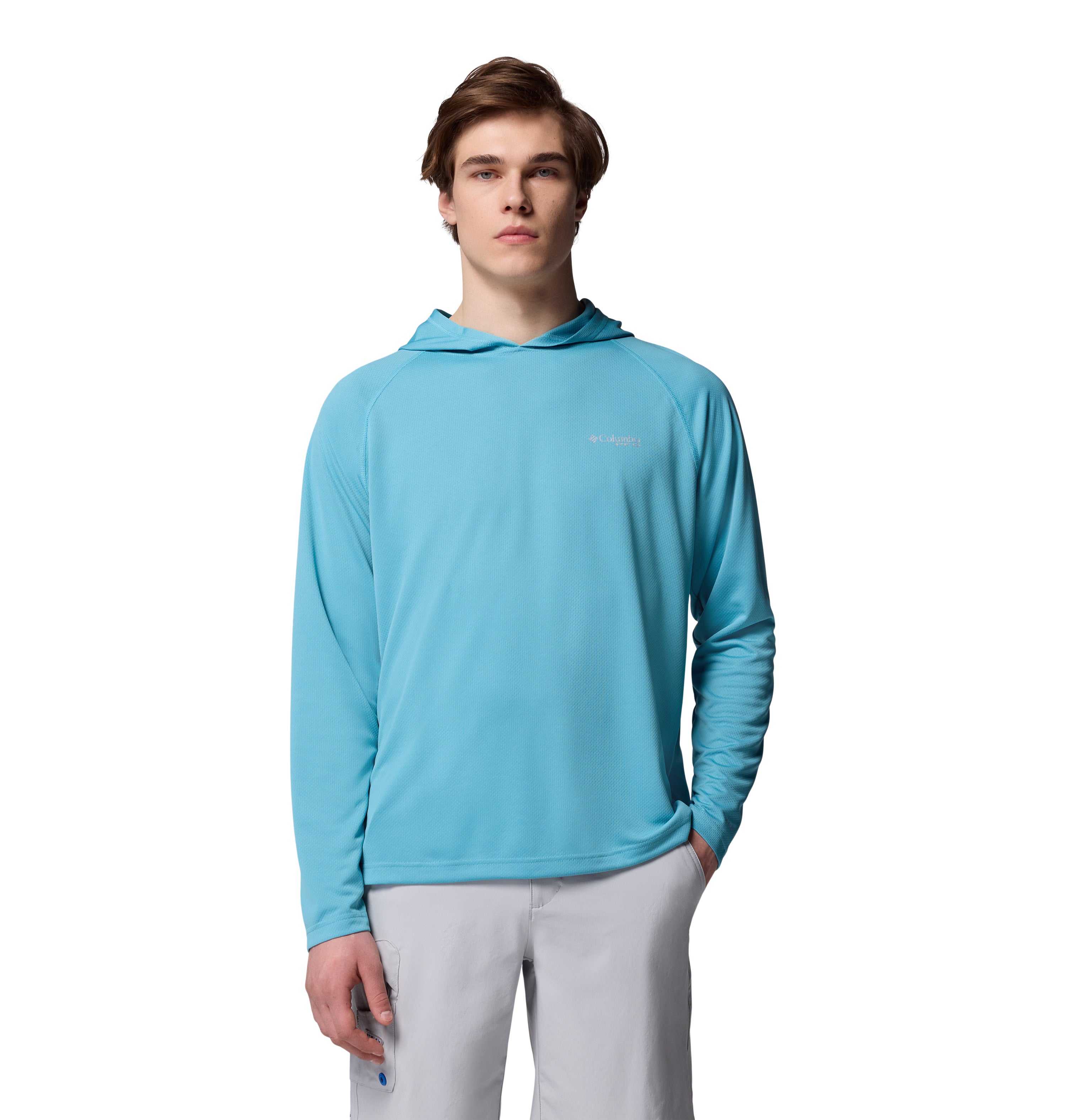 Playera con gorro para hombre Columbia PFG Solar Stream