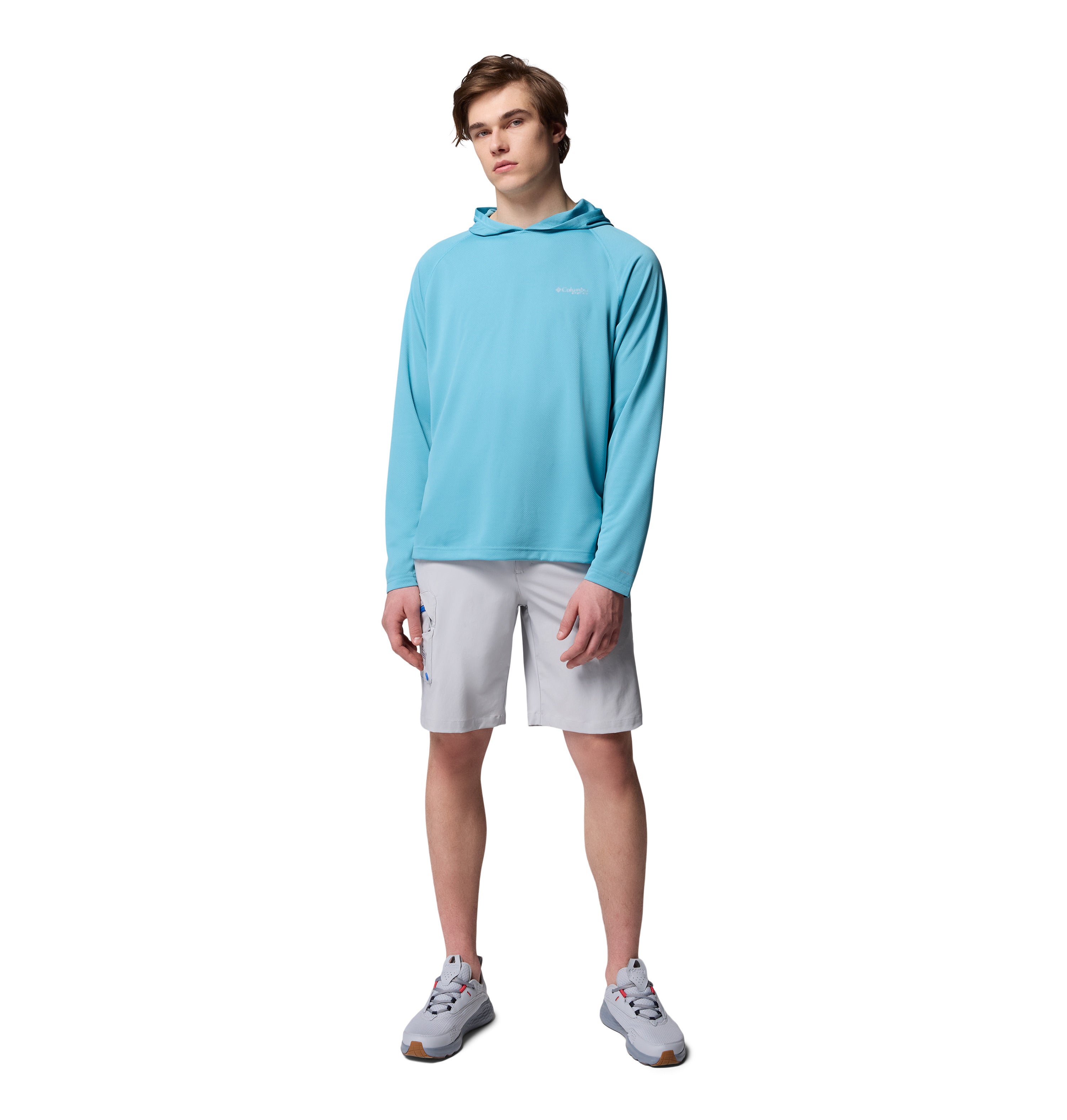 Playera con gorro para hombre Columbia PFG Solar Stream