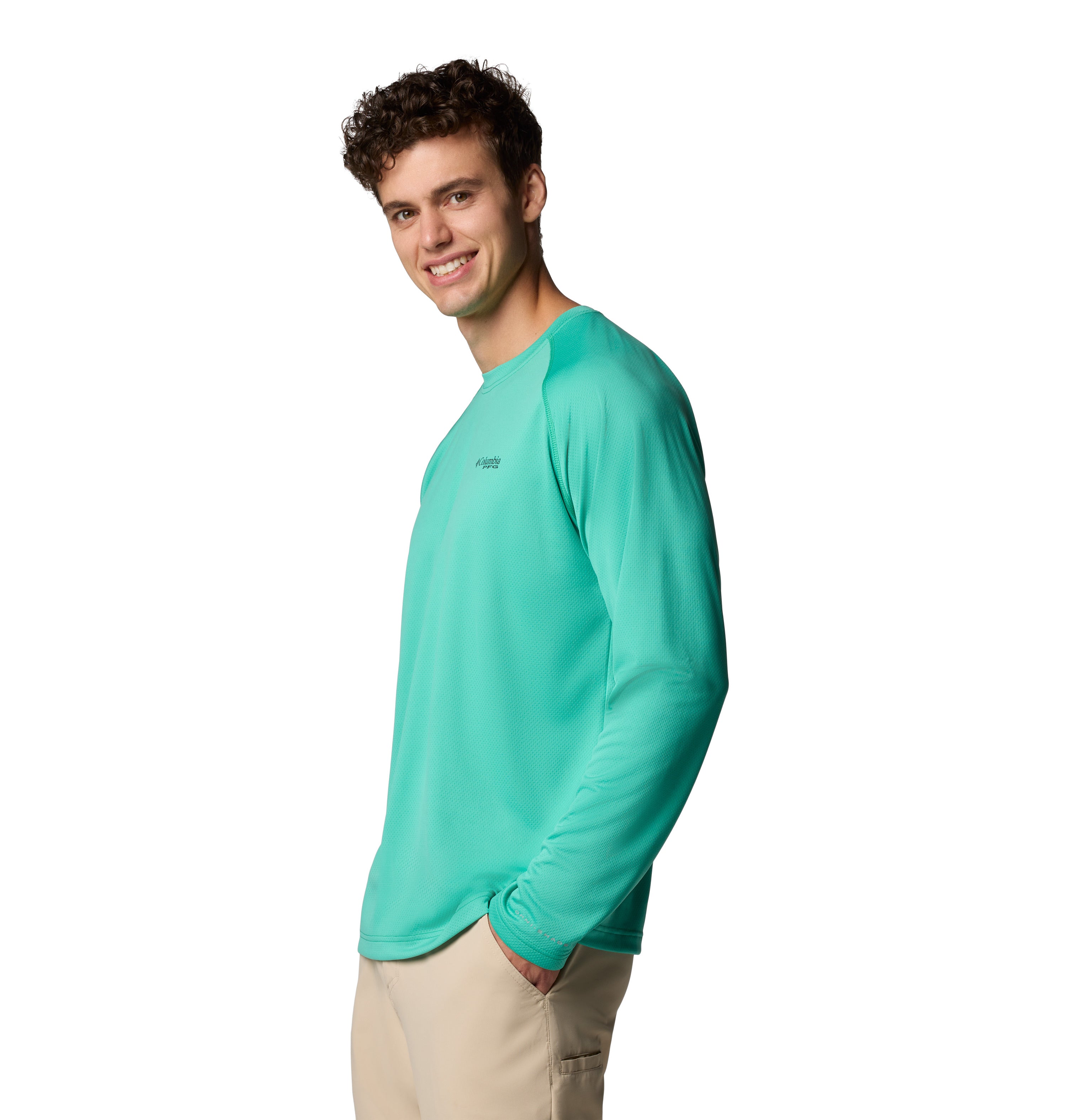 Playera de manga larga para hombre Columbia PFG Solar Stream