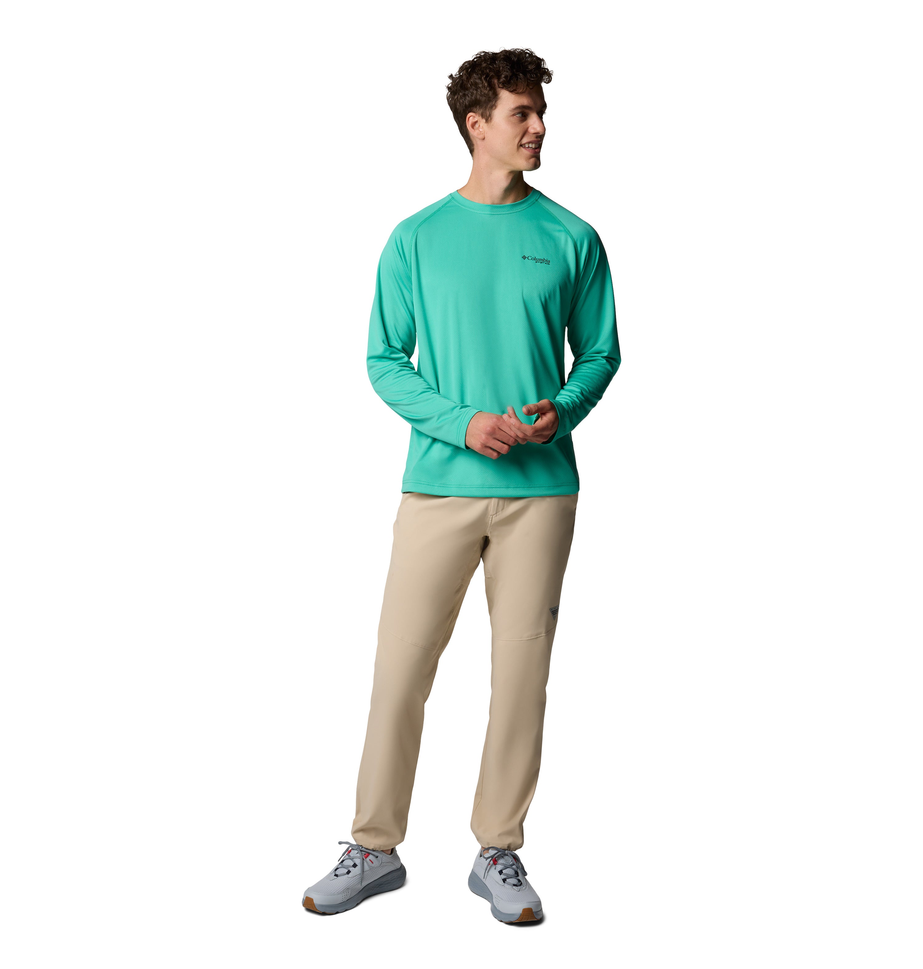 Playera de manga larga para hombre Columbia PFG Solar Stream