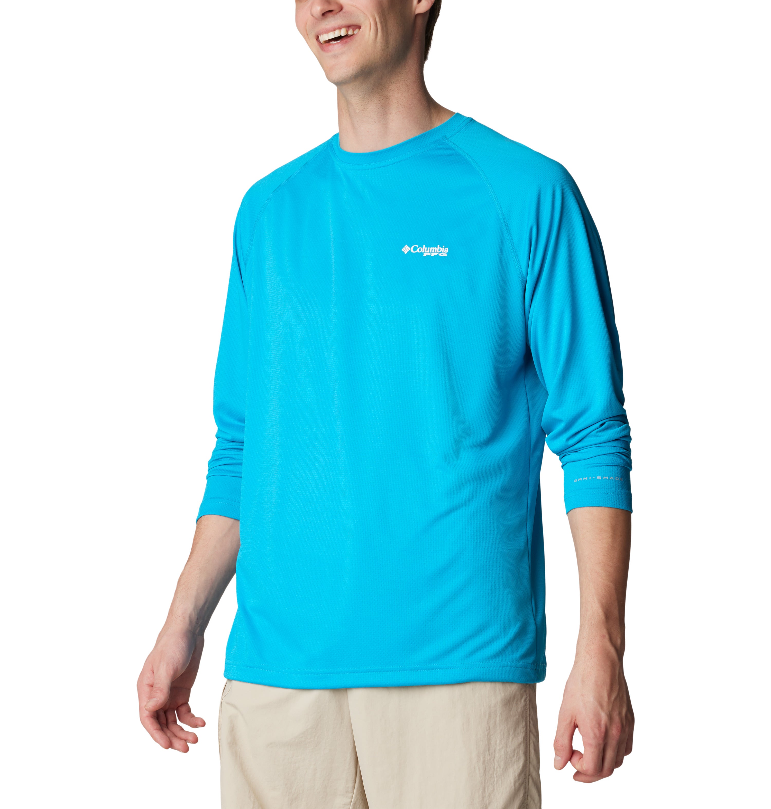 Playera de manga larga para hombre Columbia PFG Solar Stream