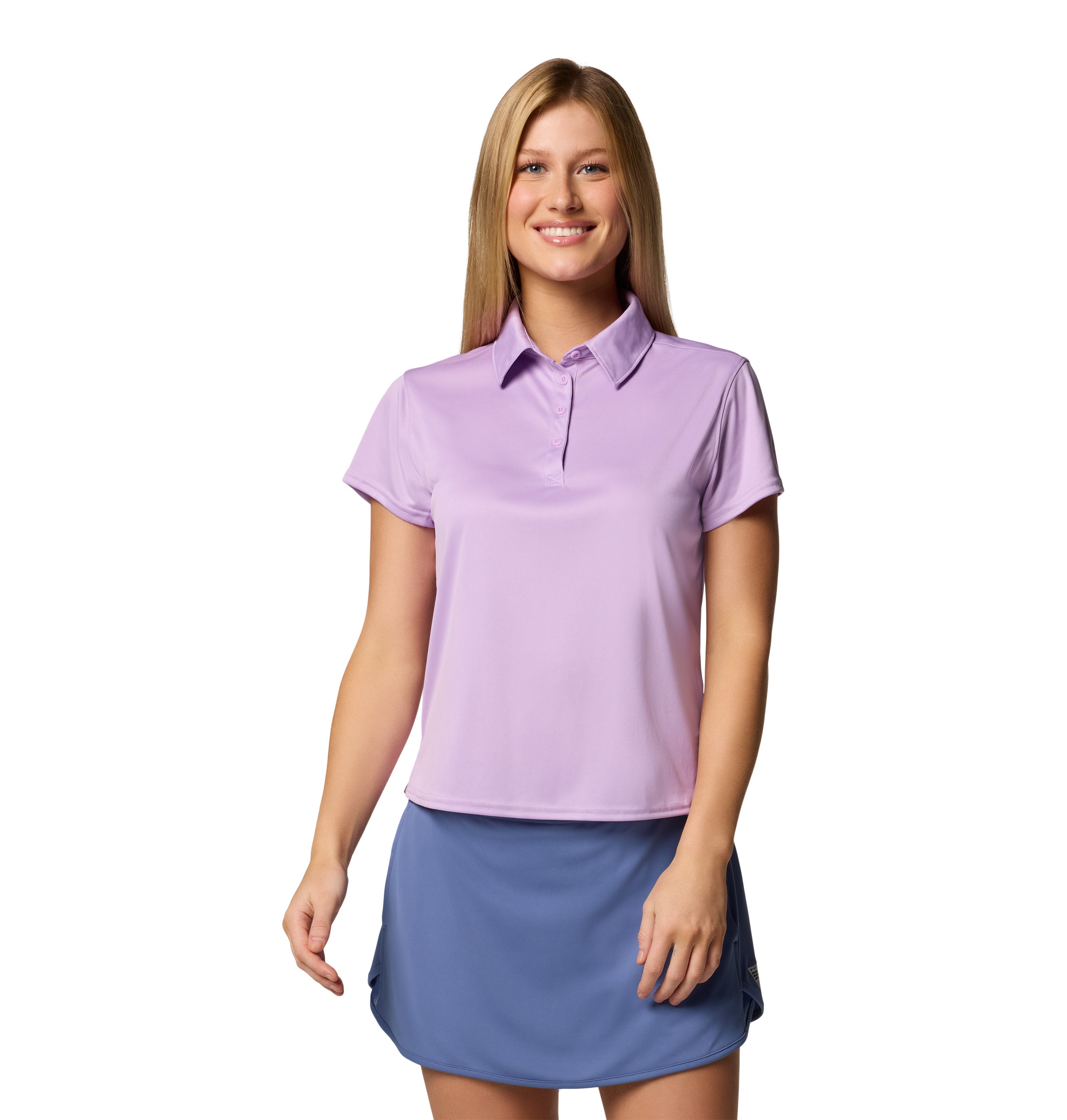 Playera tipo polo de manga corta para mujer Columbia Tidal Tee