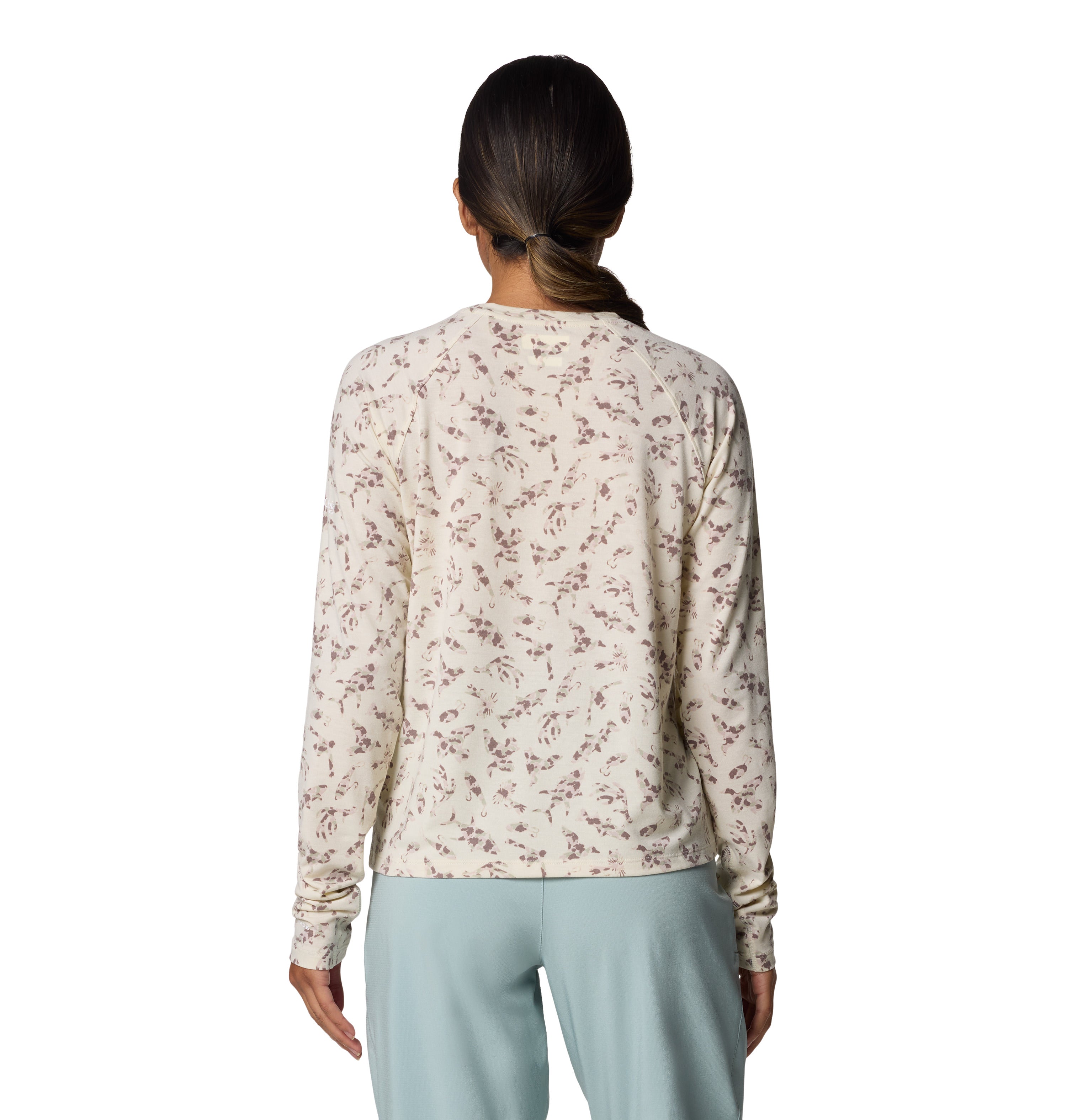 Playera manga larga para mujer Columbia PFG Uncharted Knit