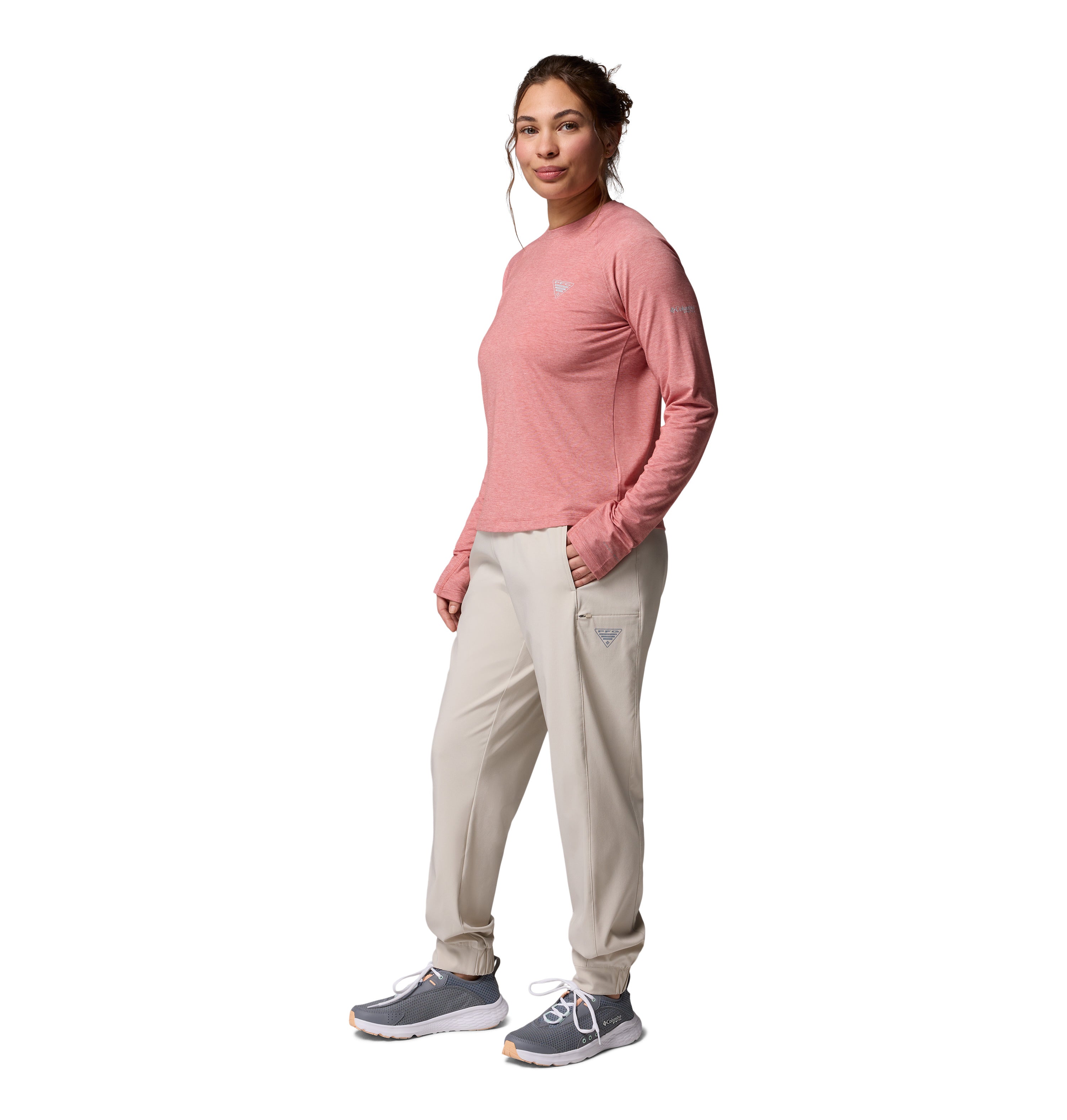 Playera de manga larga para mujer Columbia PFG Uncharted Knit