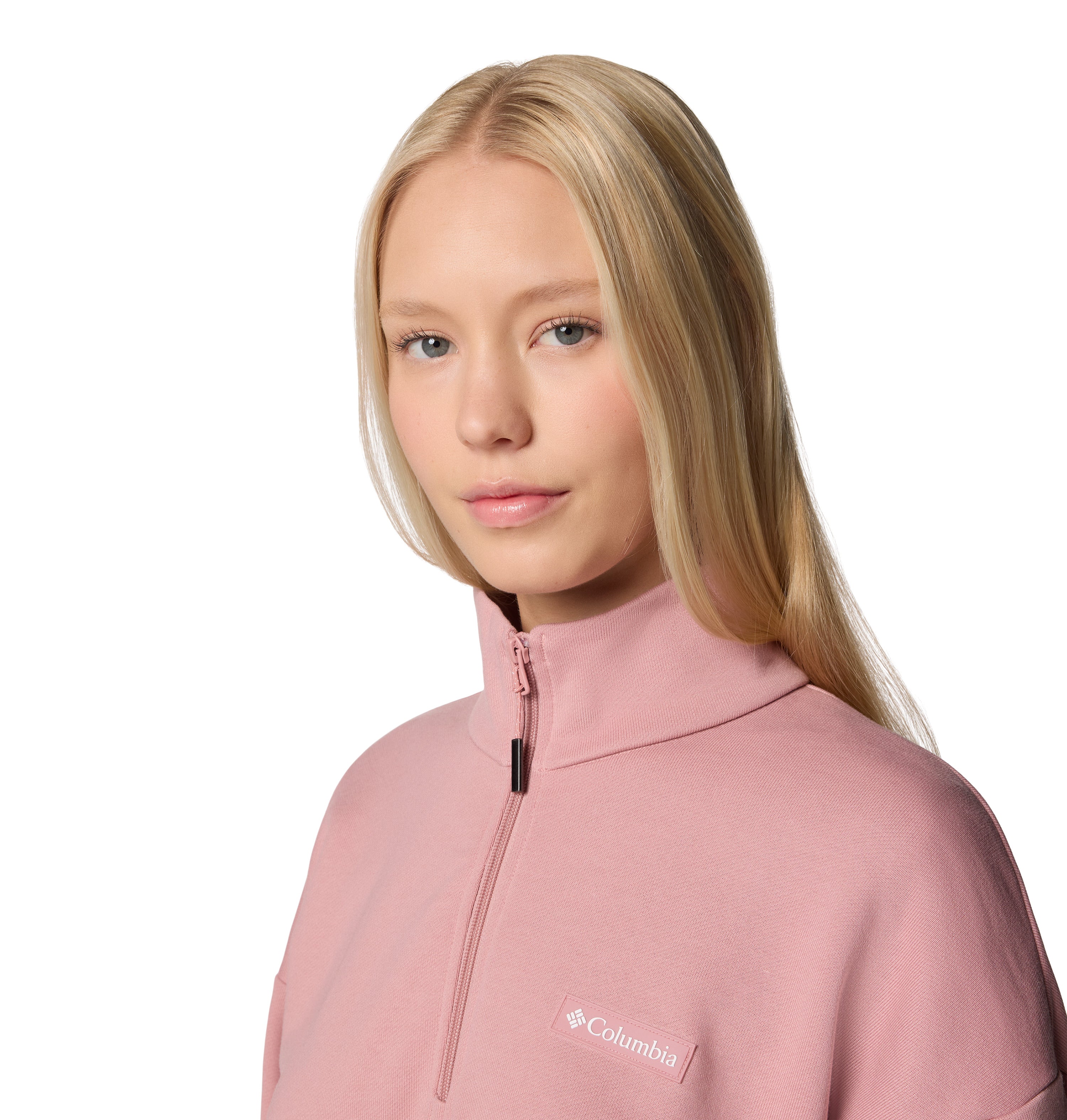 Sudadera para mujer Columbia Marble Canyon French Terry Quarter Zip