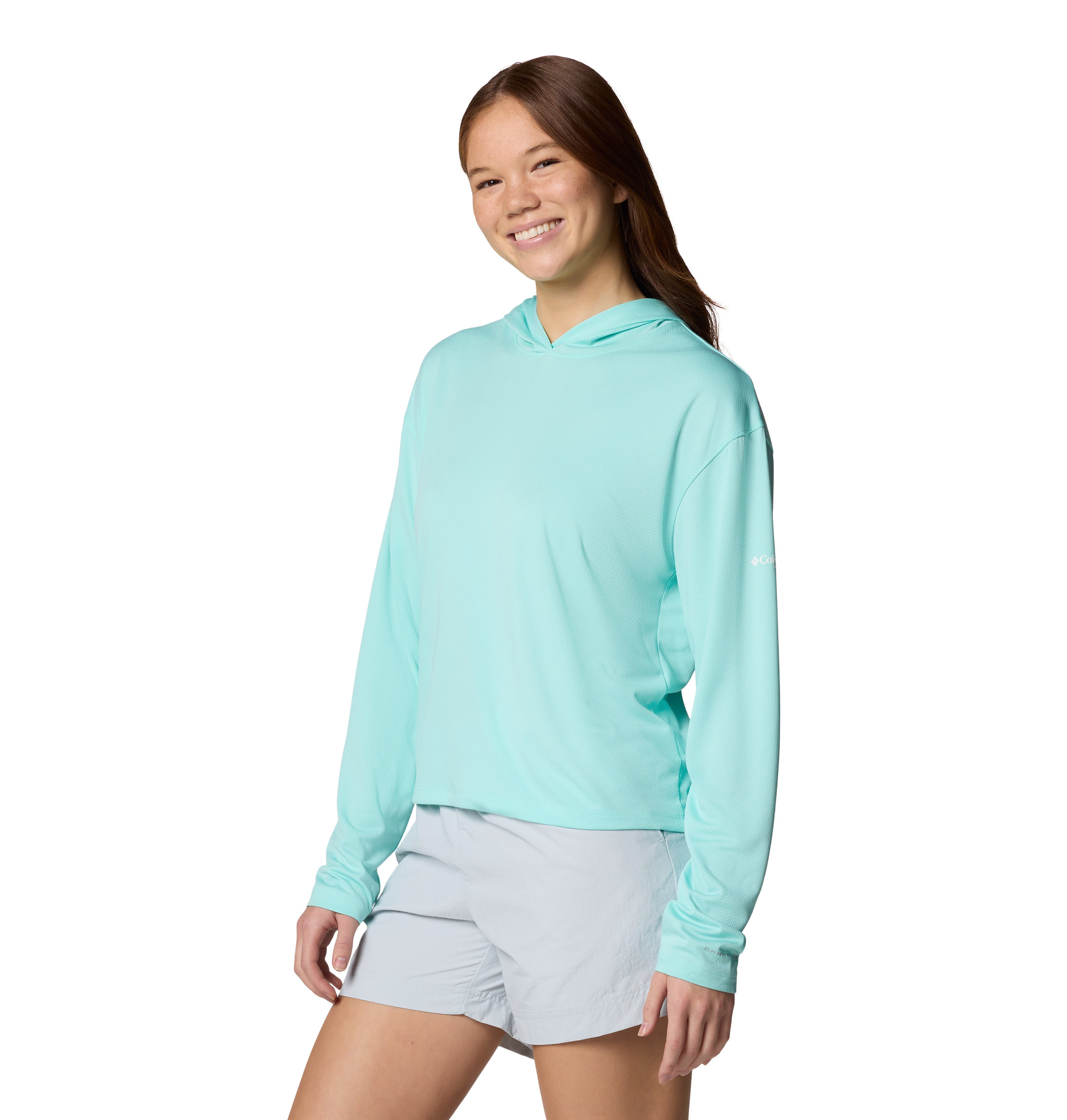 PLAYERA MUJER COLUMBIA | PFG SOLAR STREAM HOODED