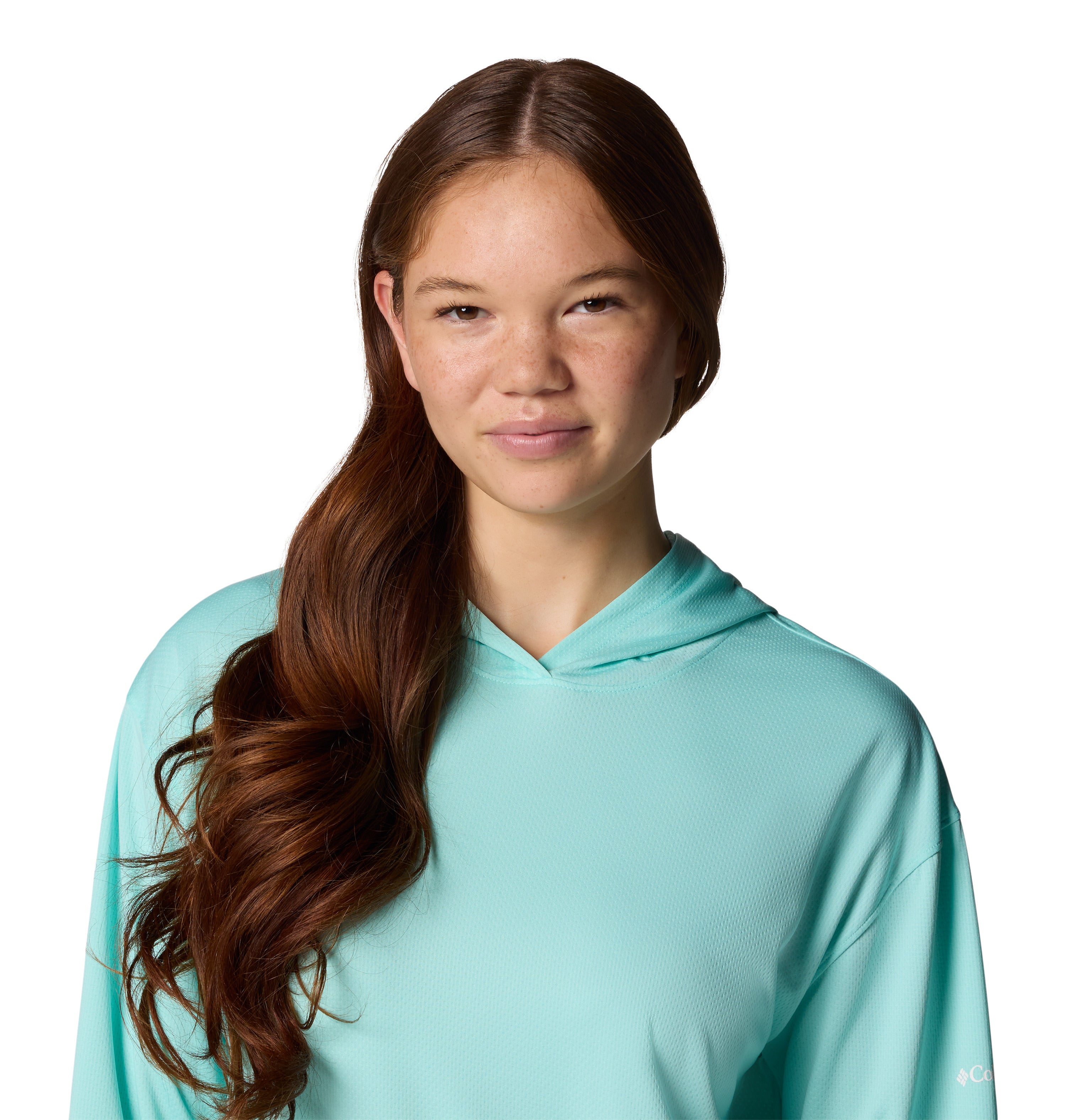 Playera con capucha para mujer Columbia PFG Solar Stream