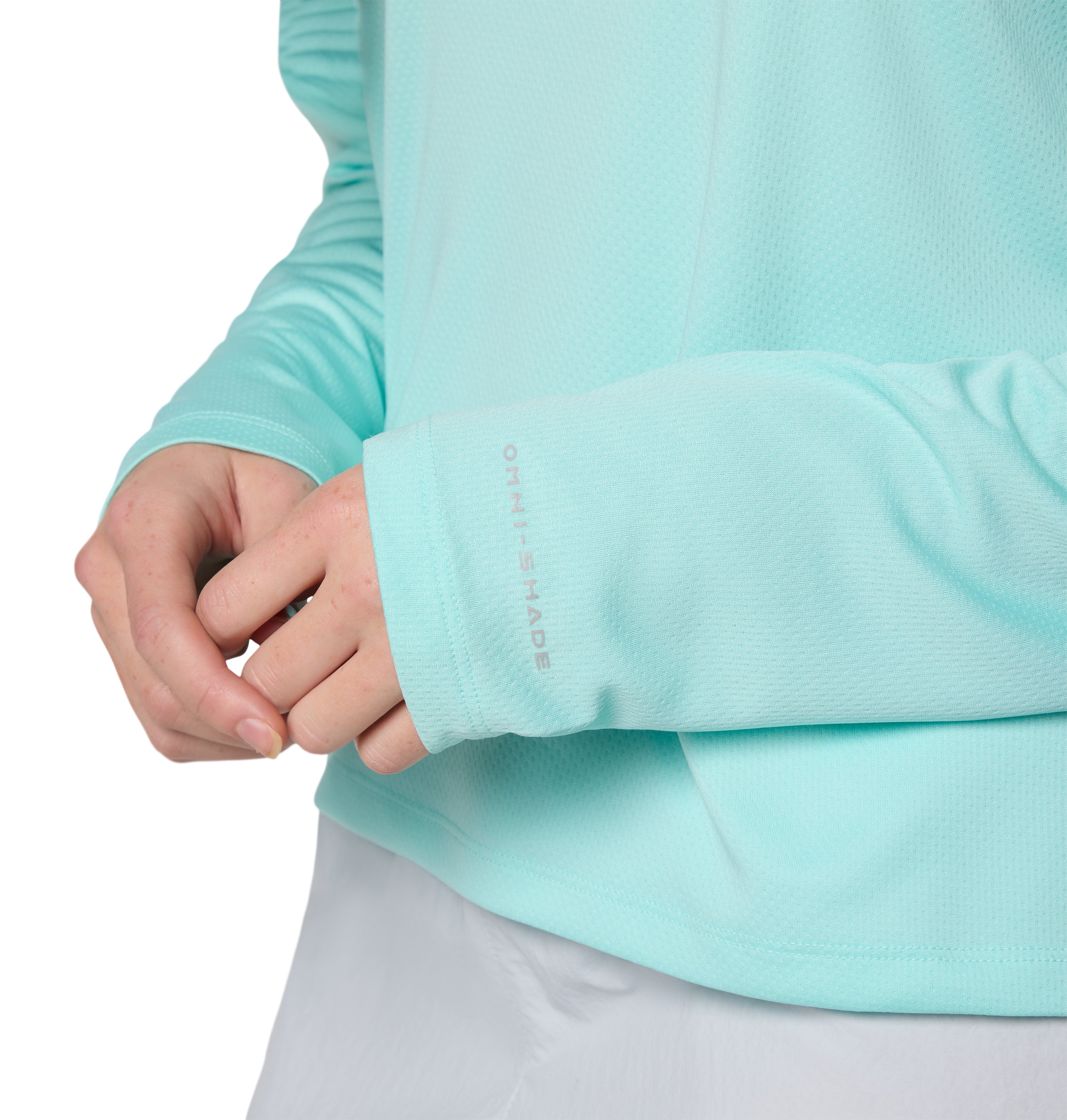 Playera con capucha para mujer Columbia PFG Solar Stream