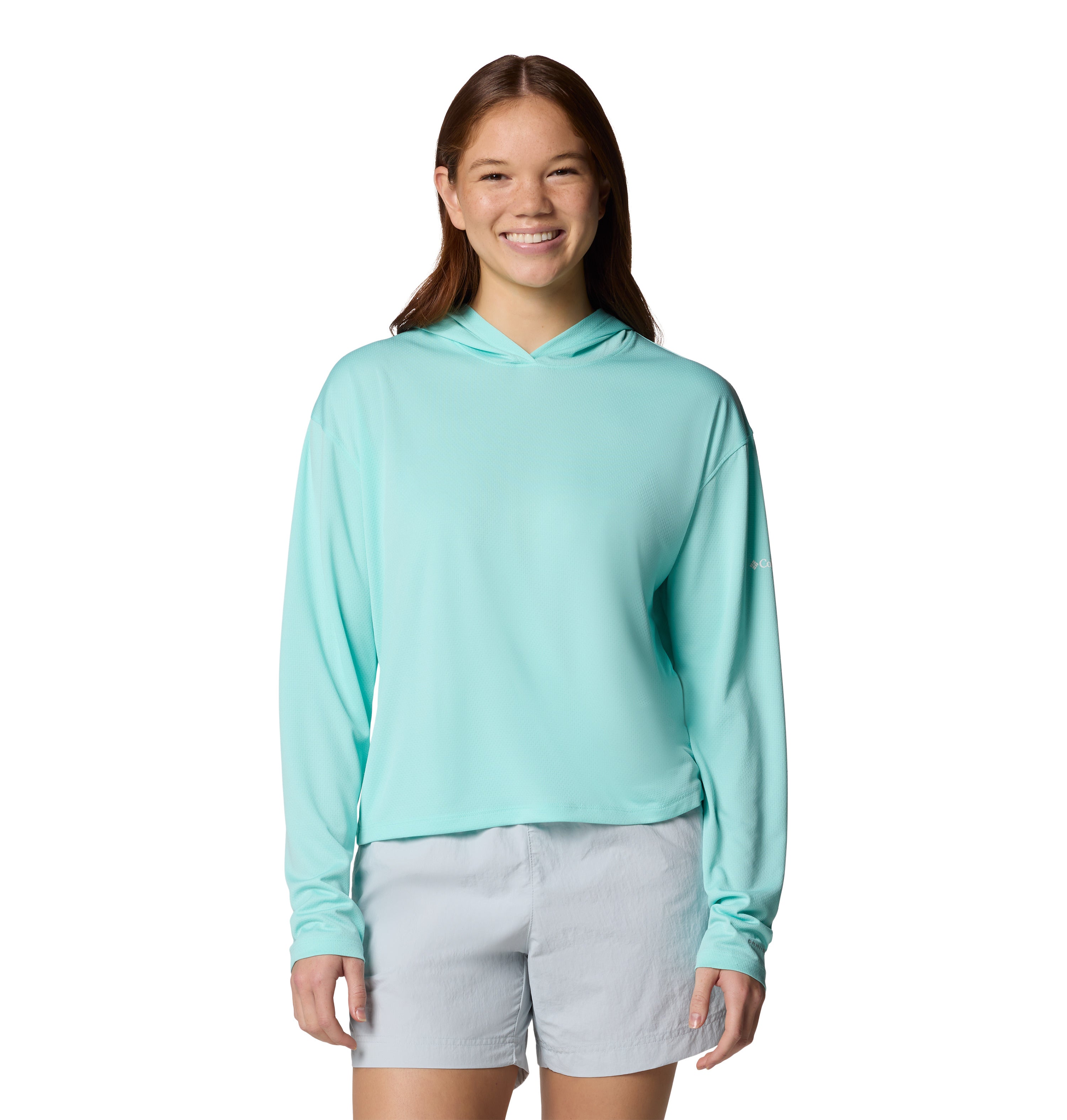 PLAYERA MUJER COLUMBIA | PFG SOLAR STREAM HOODED