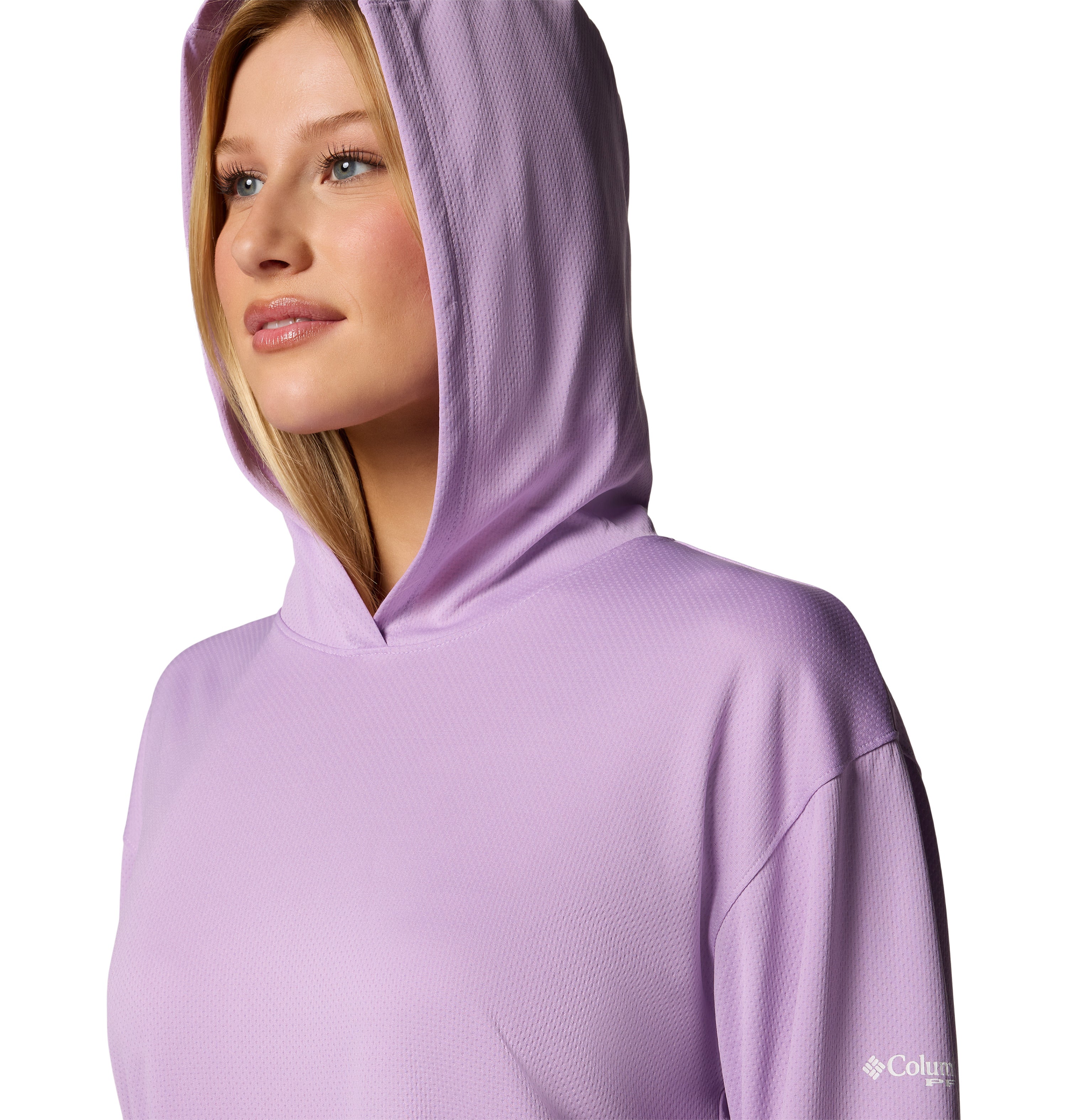 Playera con capucha para mujer Columbia PFG Solar Stream