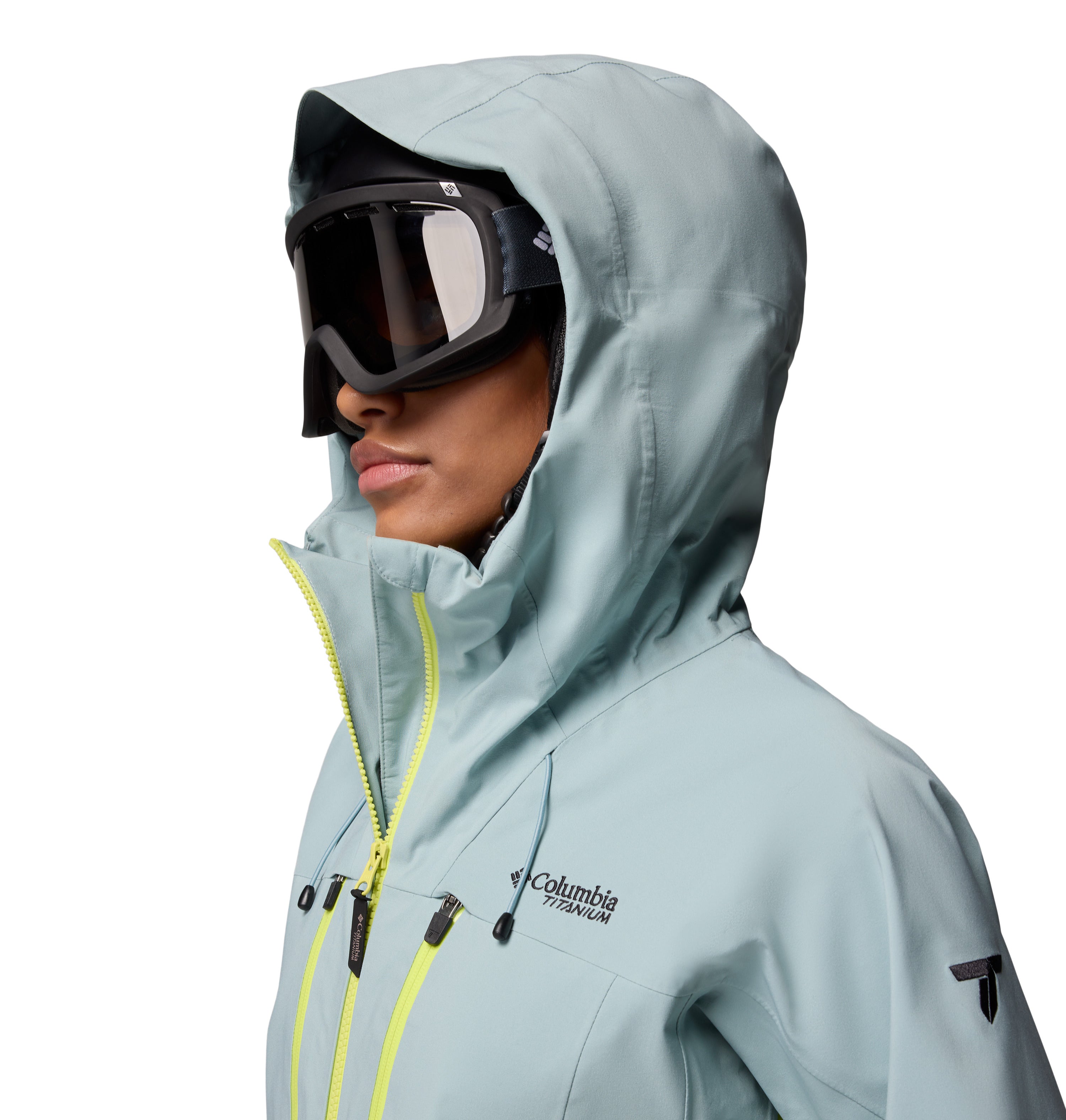 Chamarra impermeable para mujer Columbia Platinum Peak II 3L Shell