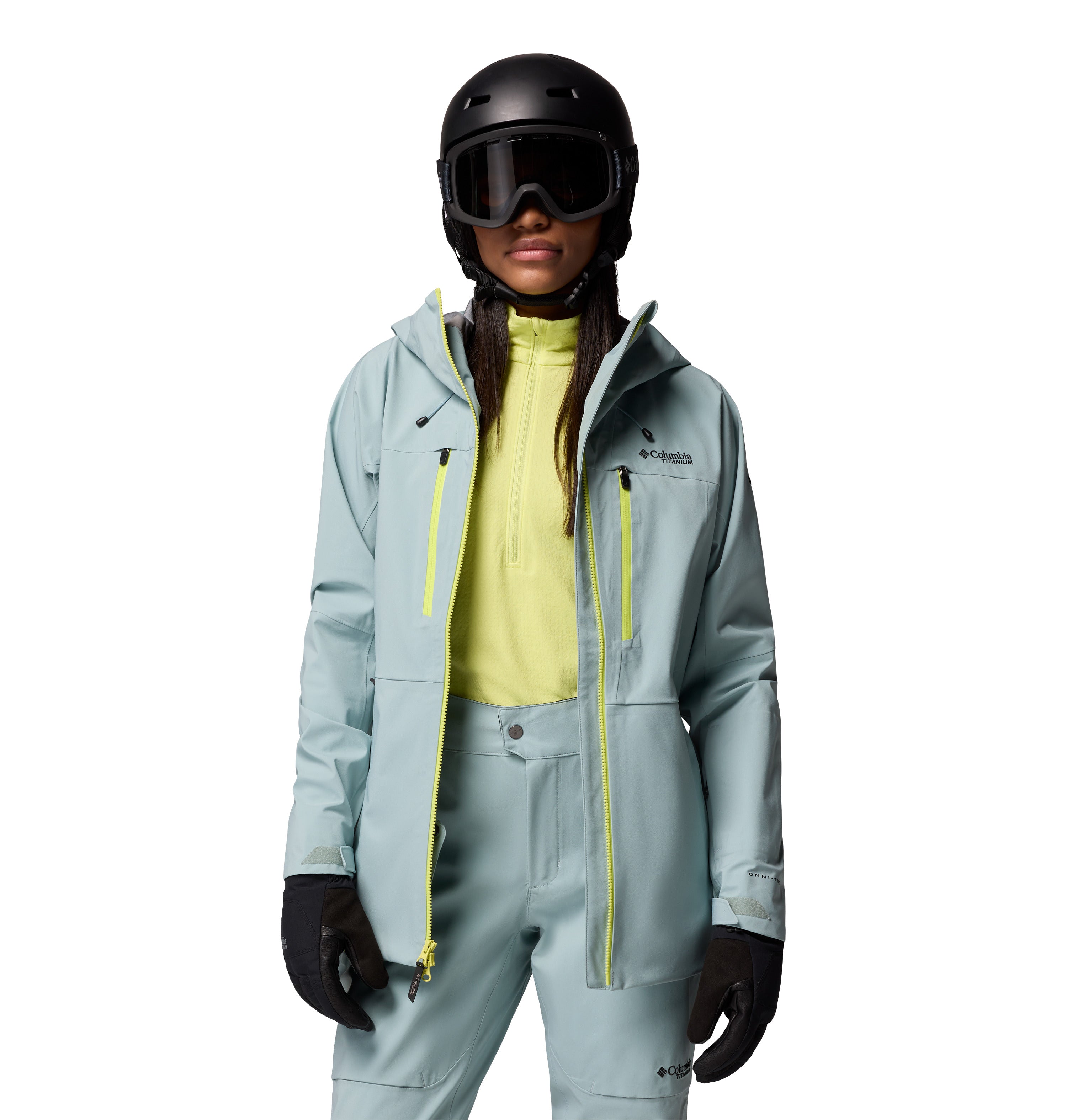 Chamarra impermeable para mujer Columbia Platinum Peak II 3L Shell