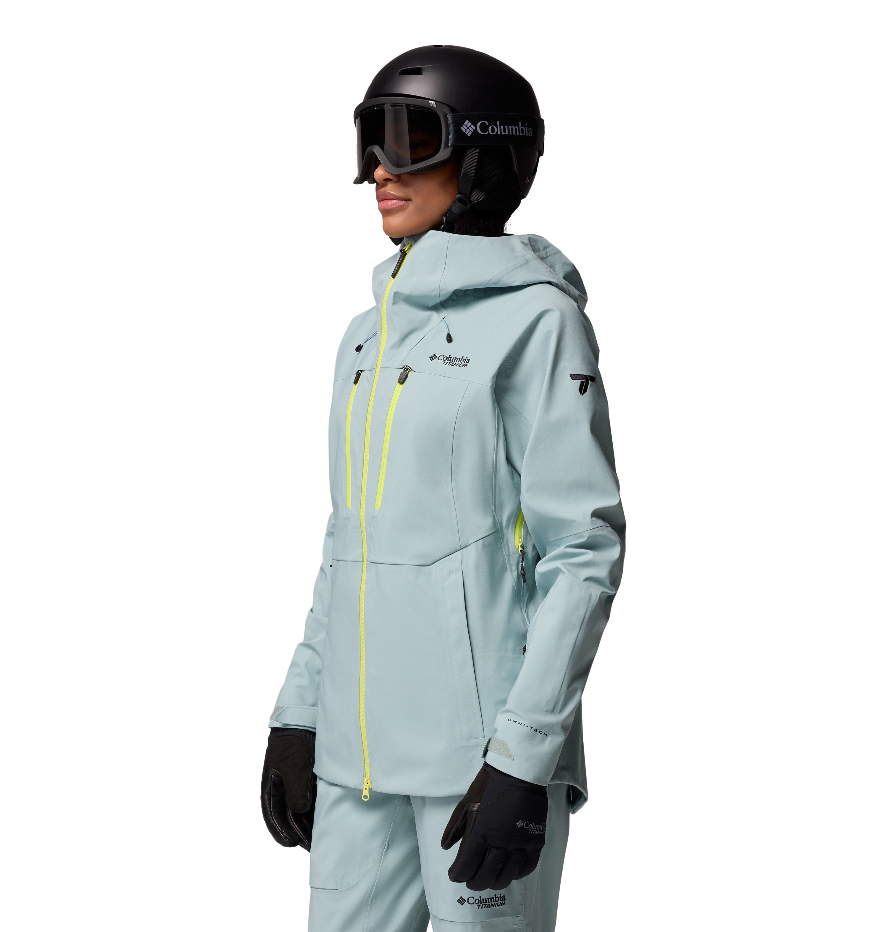 Chamarra impermeable para mujer Columbia Platinum Peak II 3L Shell
