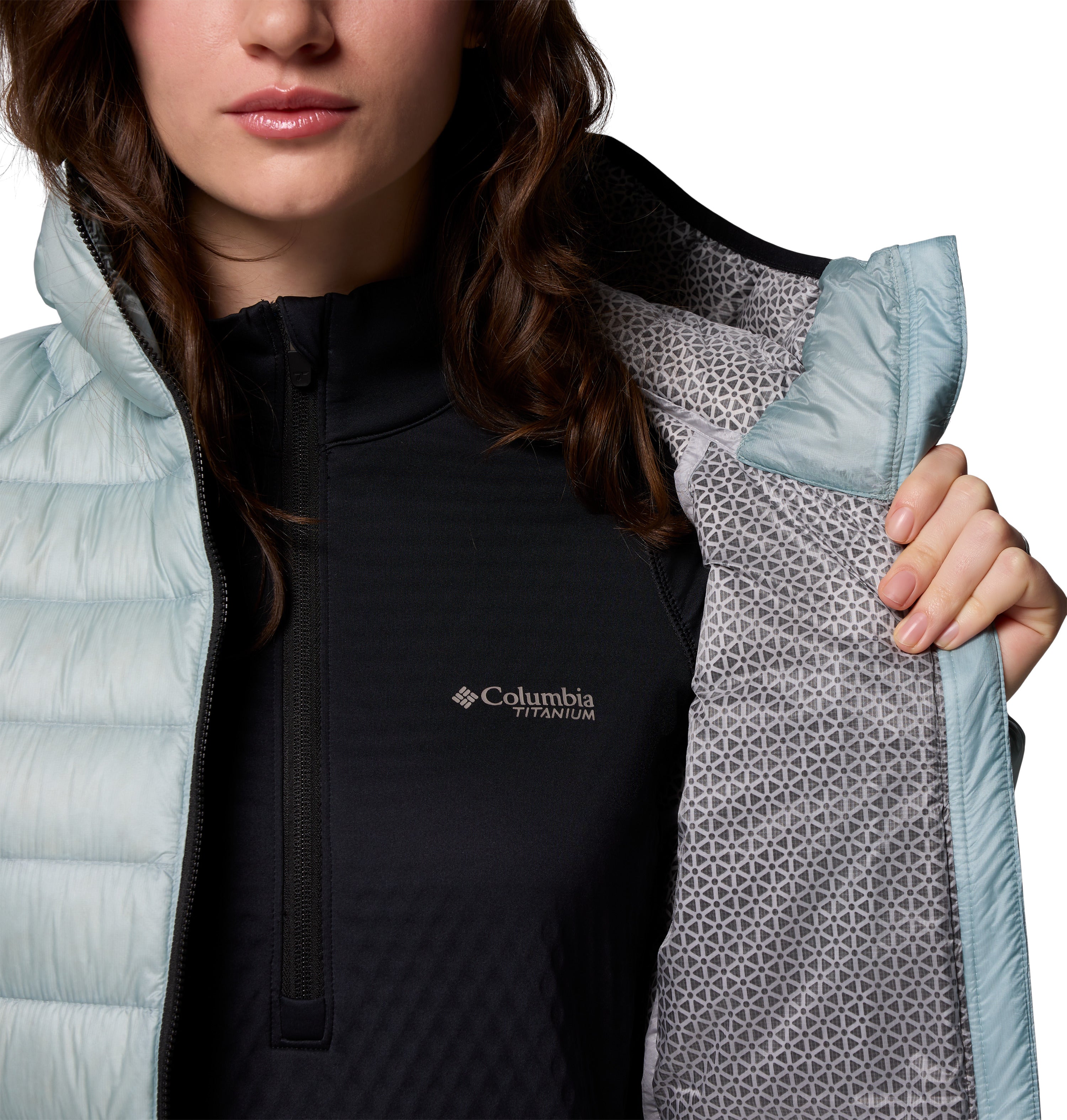 Chamarra con gorro para mujer Columbia Arctic Crest Down