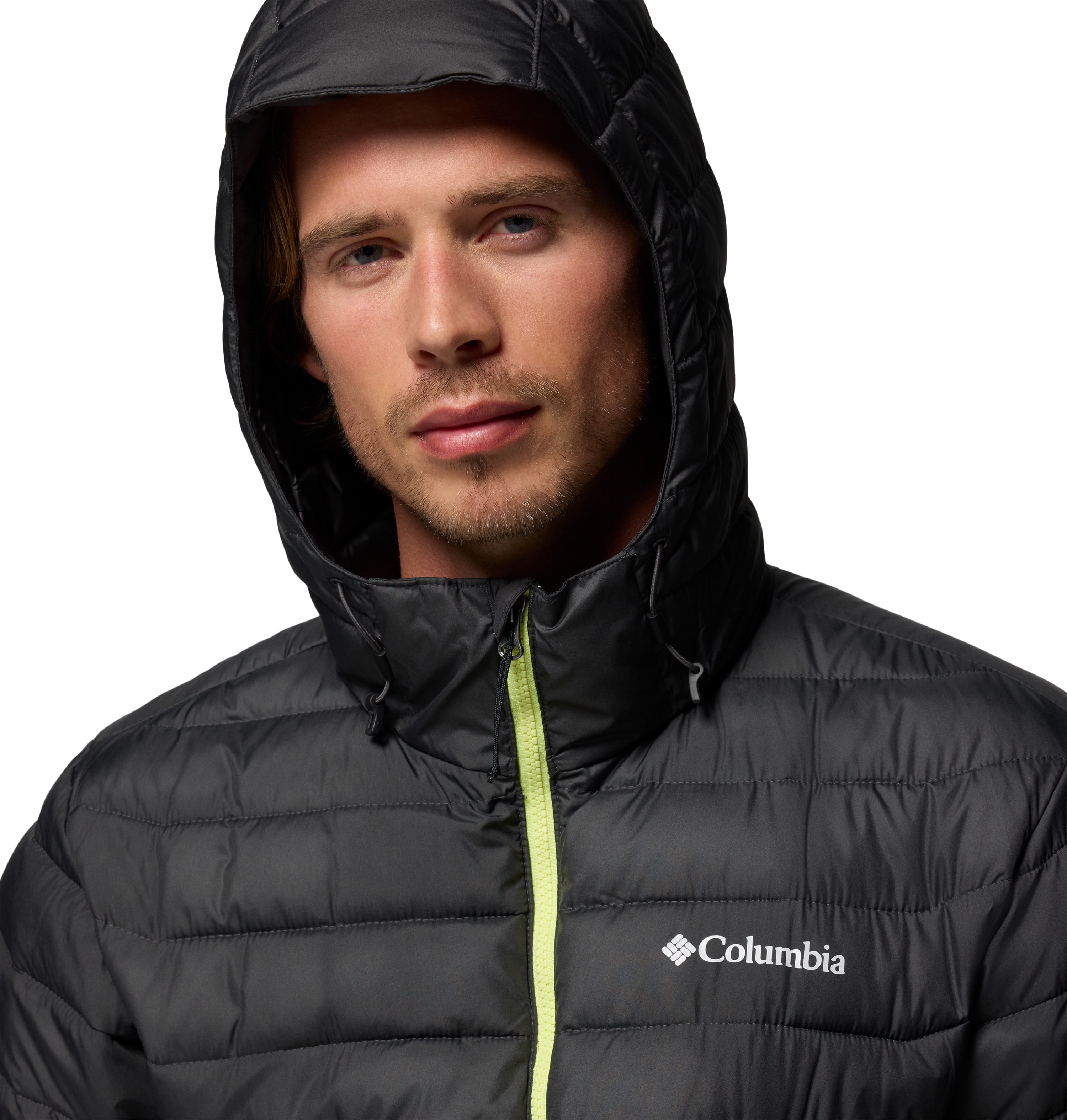 Chamarra con gorro para hombre Columbia Powder Lite II