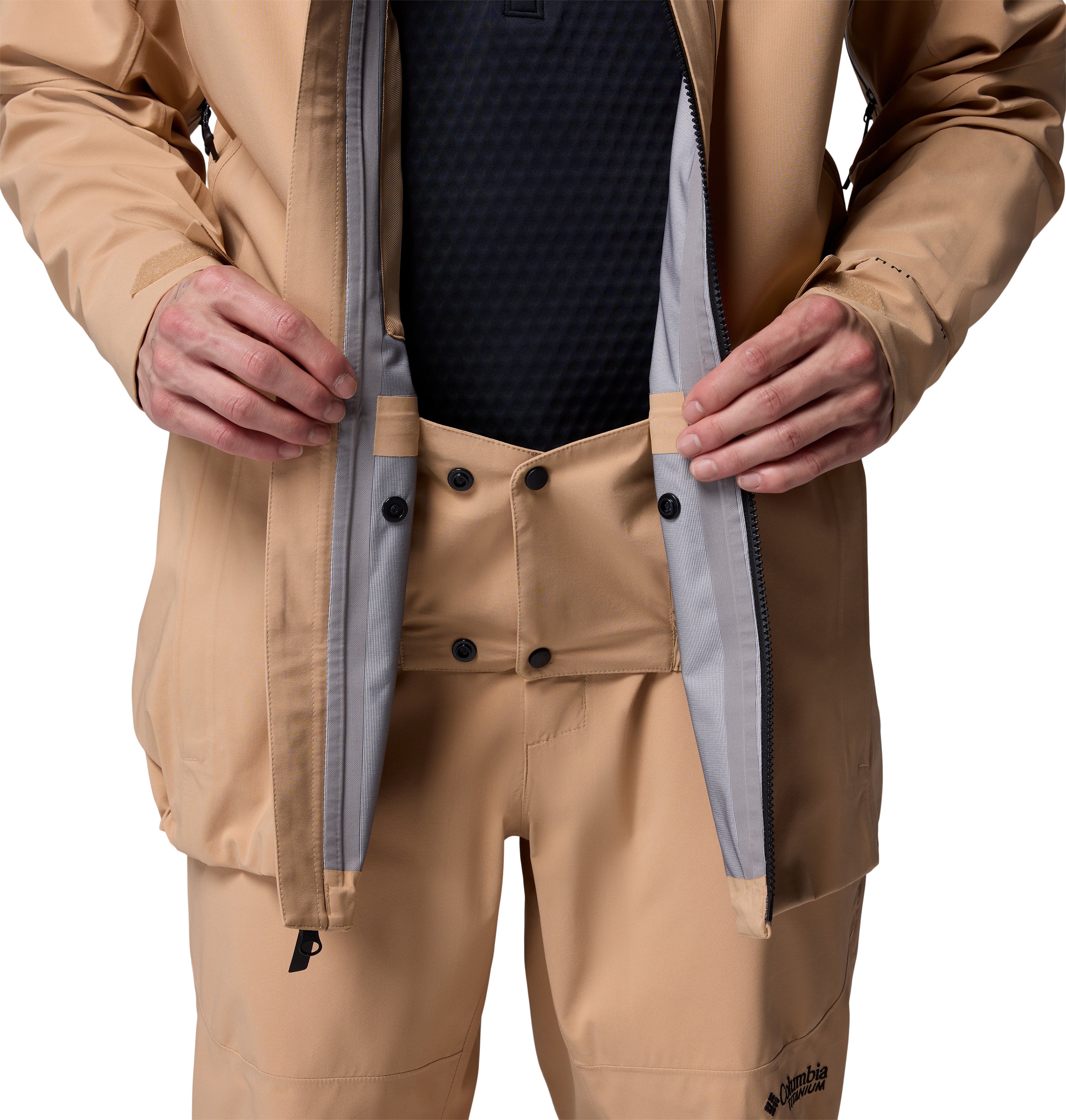 Chamarra impermeable para hombre Columbia Platinum Peak II 3L Shell