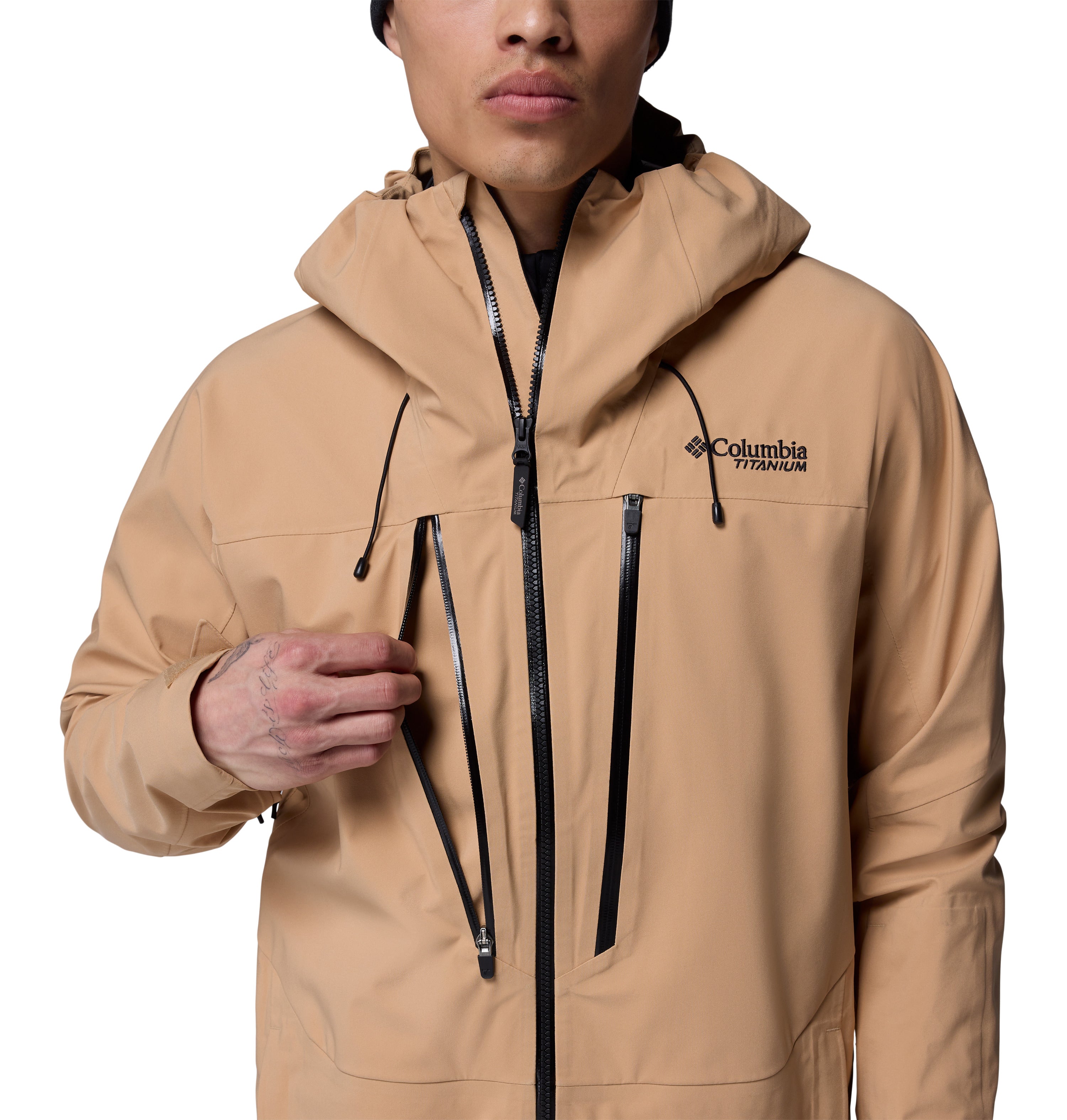 Chamarra impermeable para hombre Columbia Platinum Peak II 3L Shell