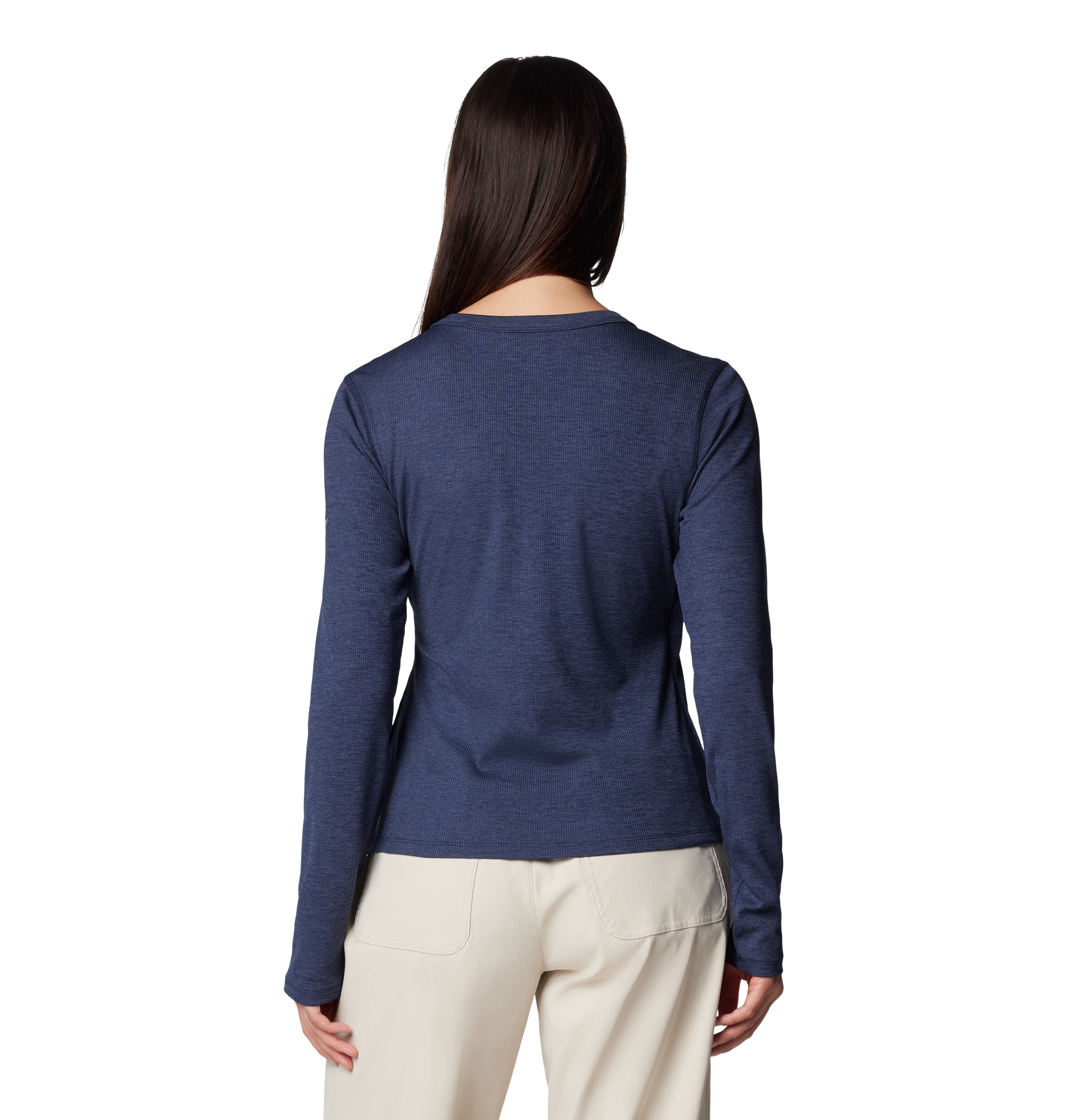 Playera manga larga para mujer Columbia Boundless Days Knit V-Neck