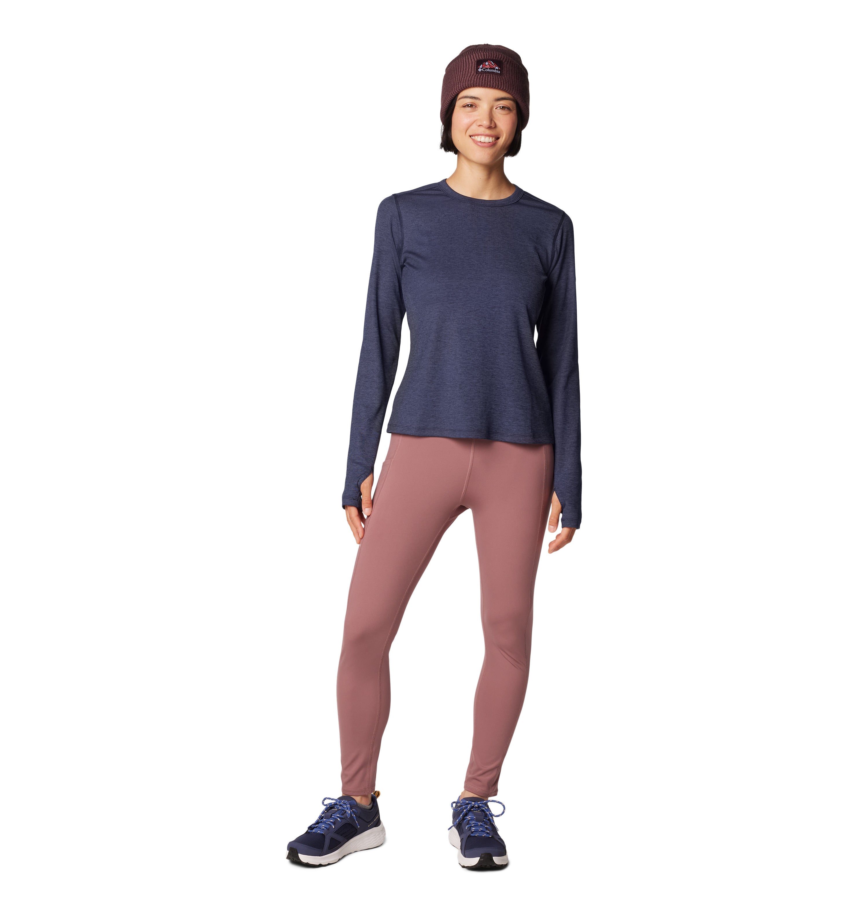 Playera manga larga para mujer Columbia Boundless Days Knit Crew