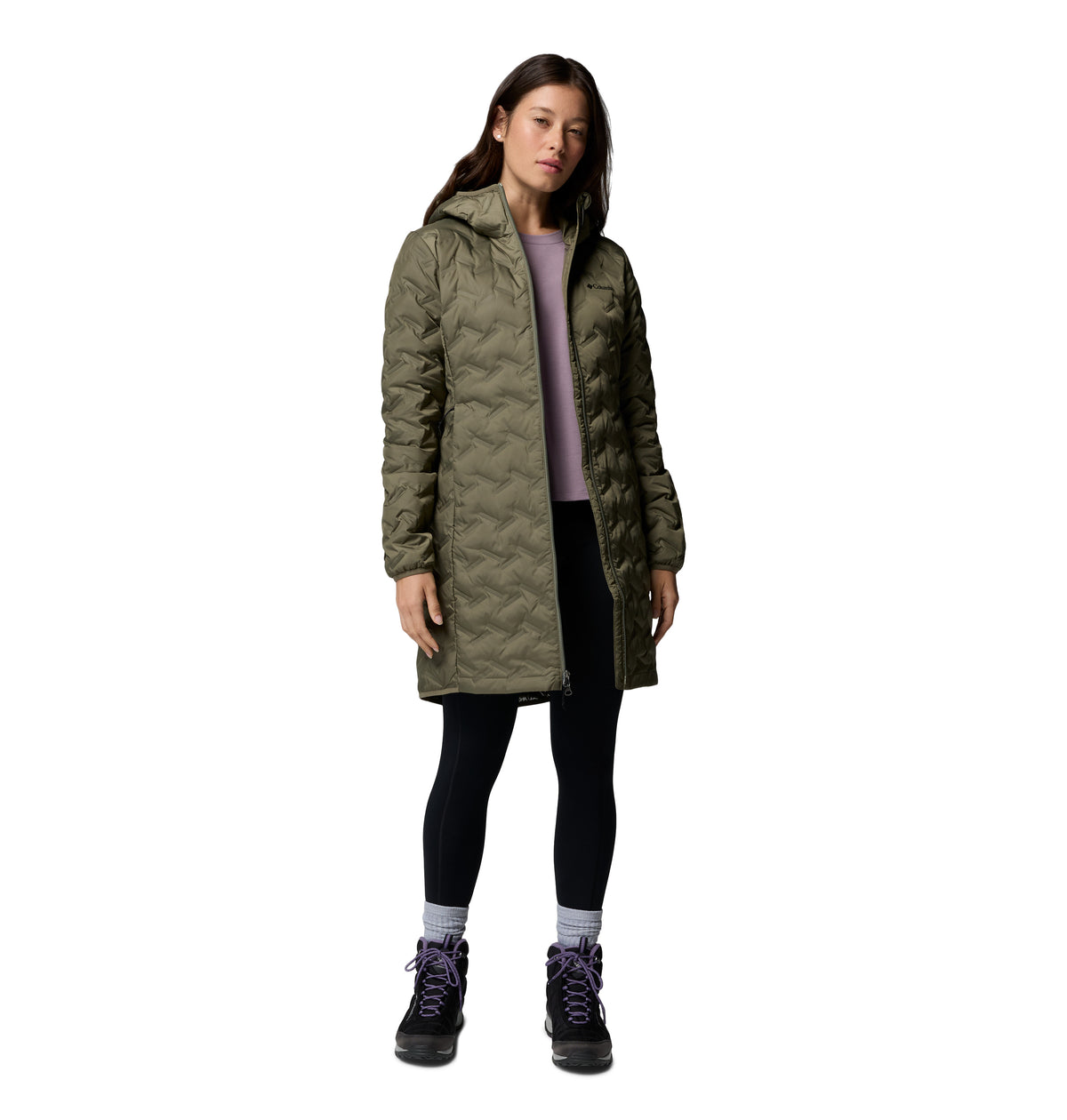 Chamarra Térmica para Mujer Columbia Delta Ridge II Long Down Jacket