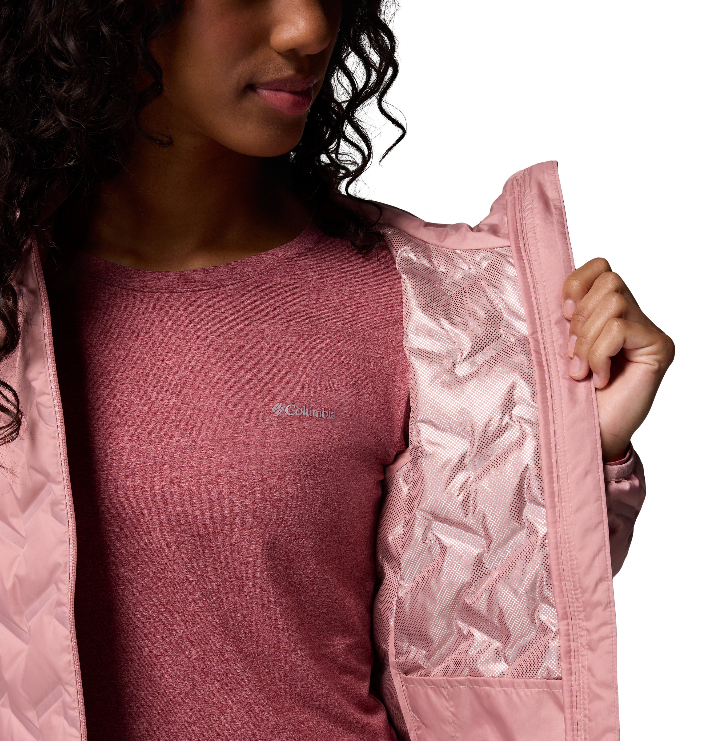 Chamarra con gorro para mujer Columbia Delta Ridge II Down