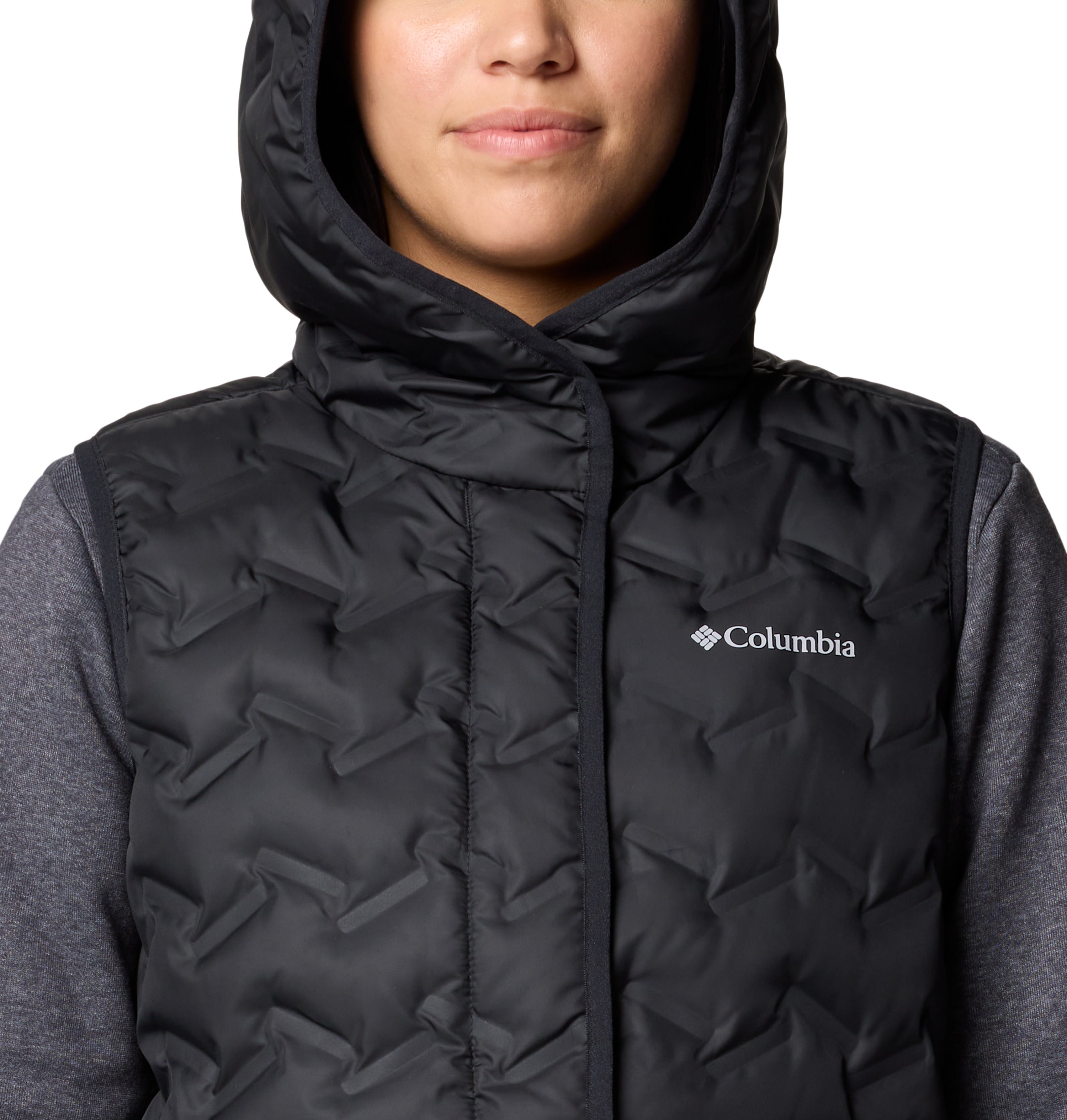 Chaleco para mujer Columbia Delta Ridge II Down Hooded Vest