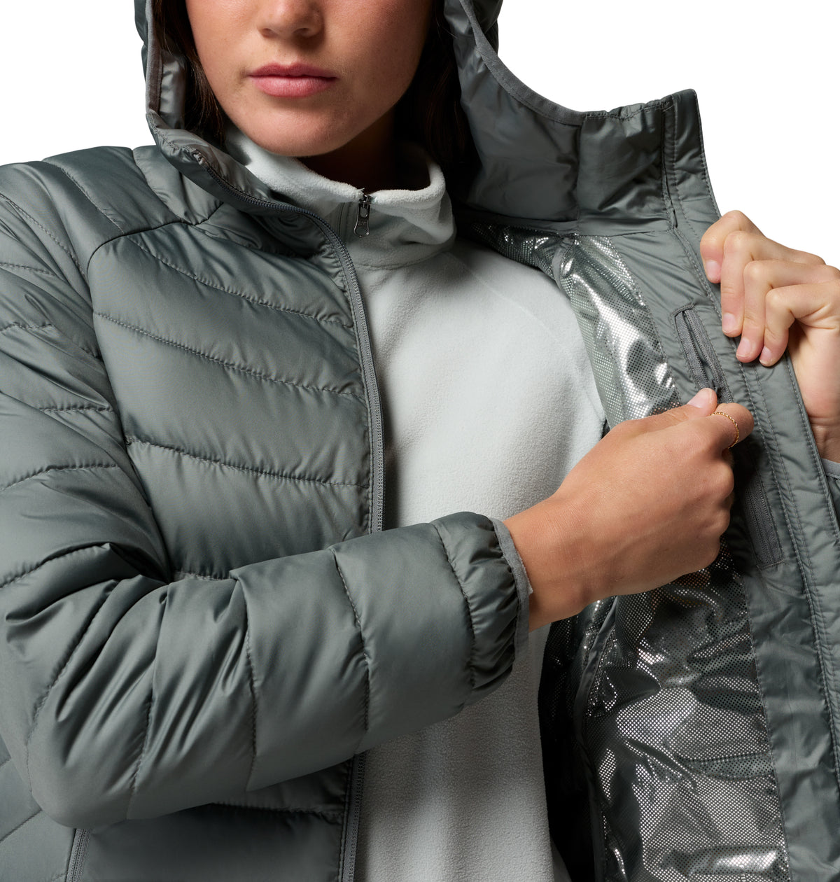 Chamarra Térmica para Mujer Columbia Powder Lite II Hooded Jacket
