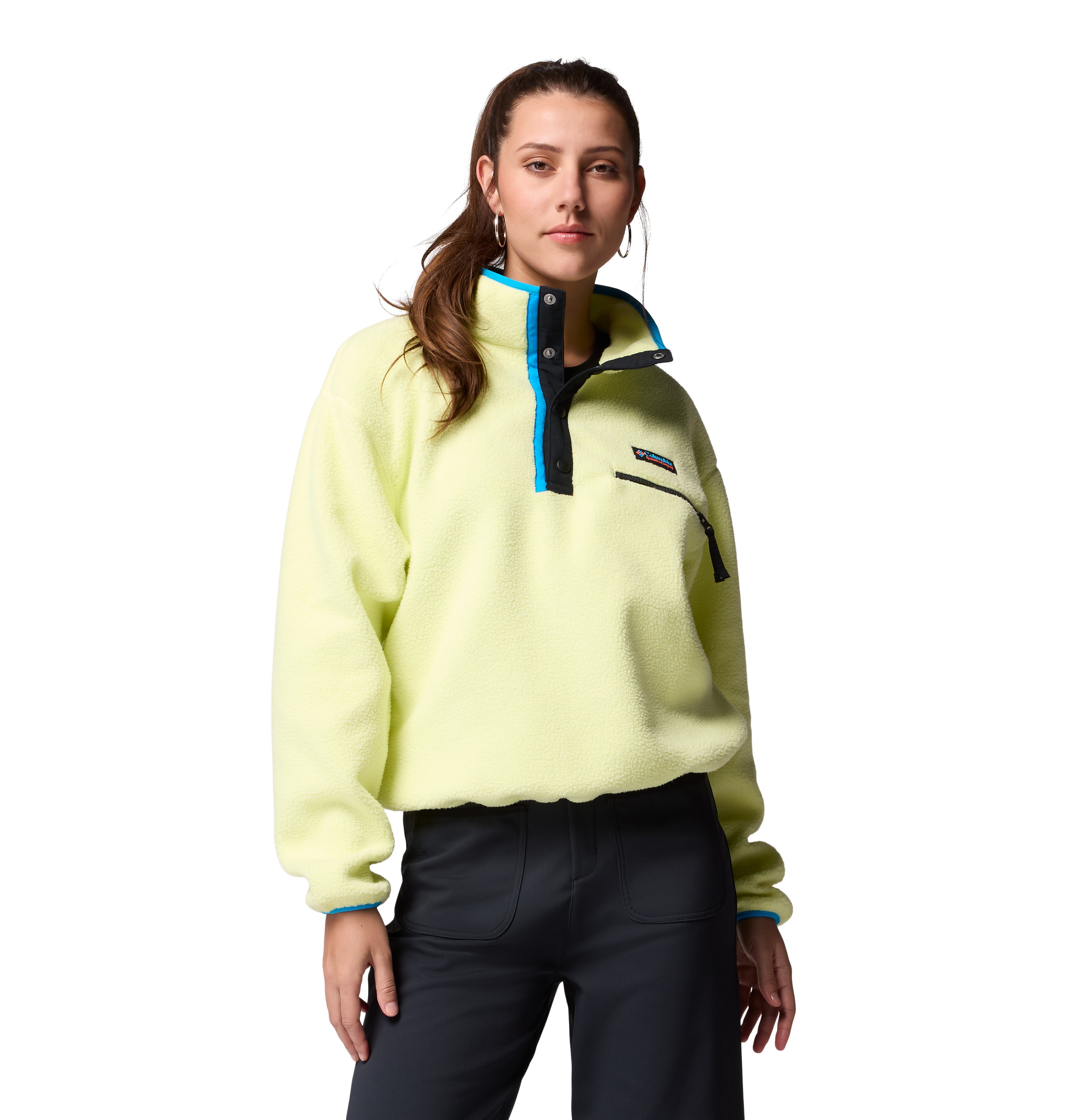 Sudadera corta con medio cierre para mujer Columbia Helvetia II Fleece