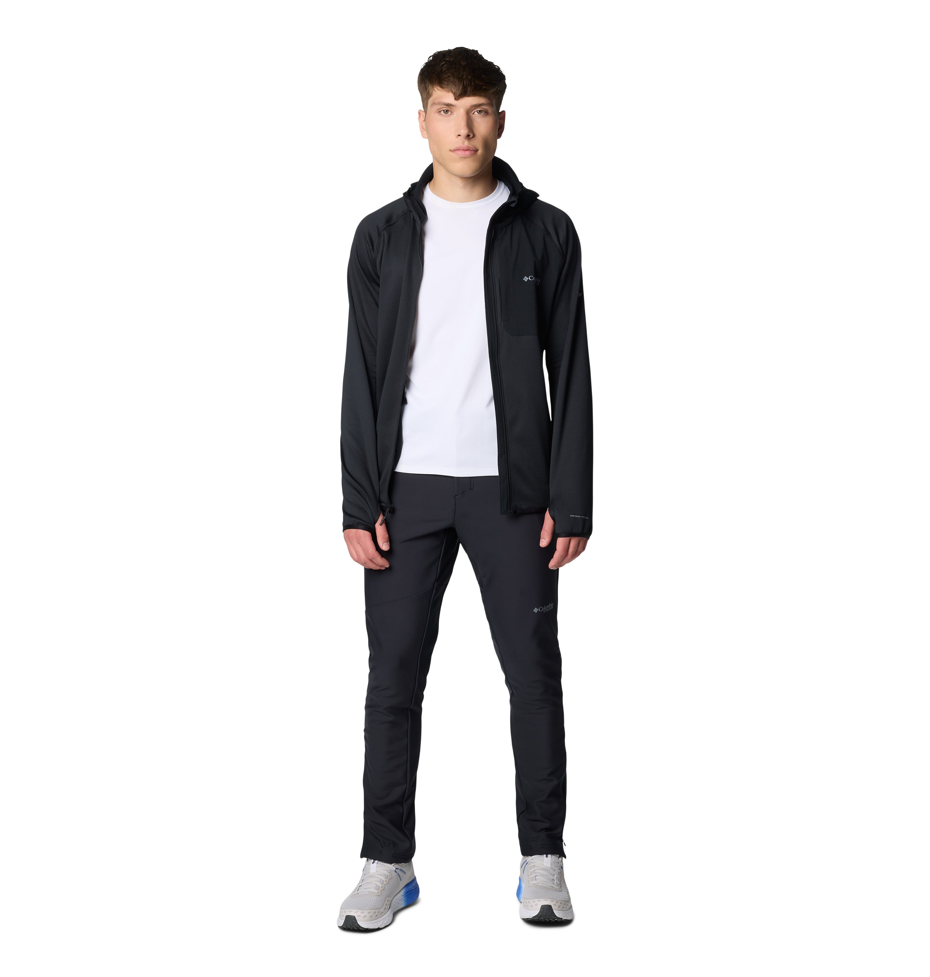 Chamarra con gorro para hombre Columbia Triple Canyon Grid Fleece FZ II