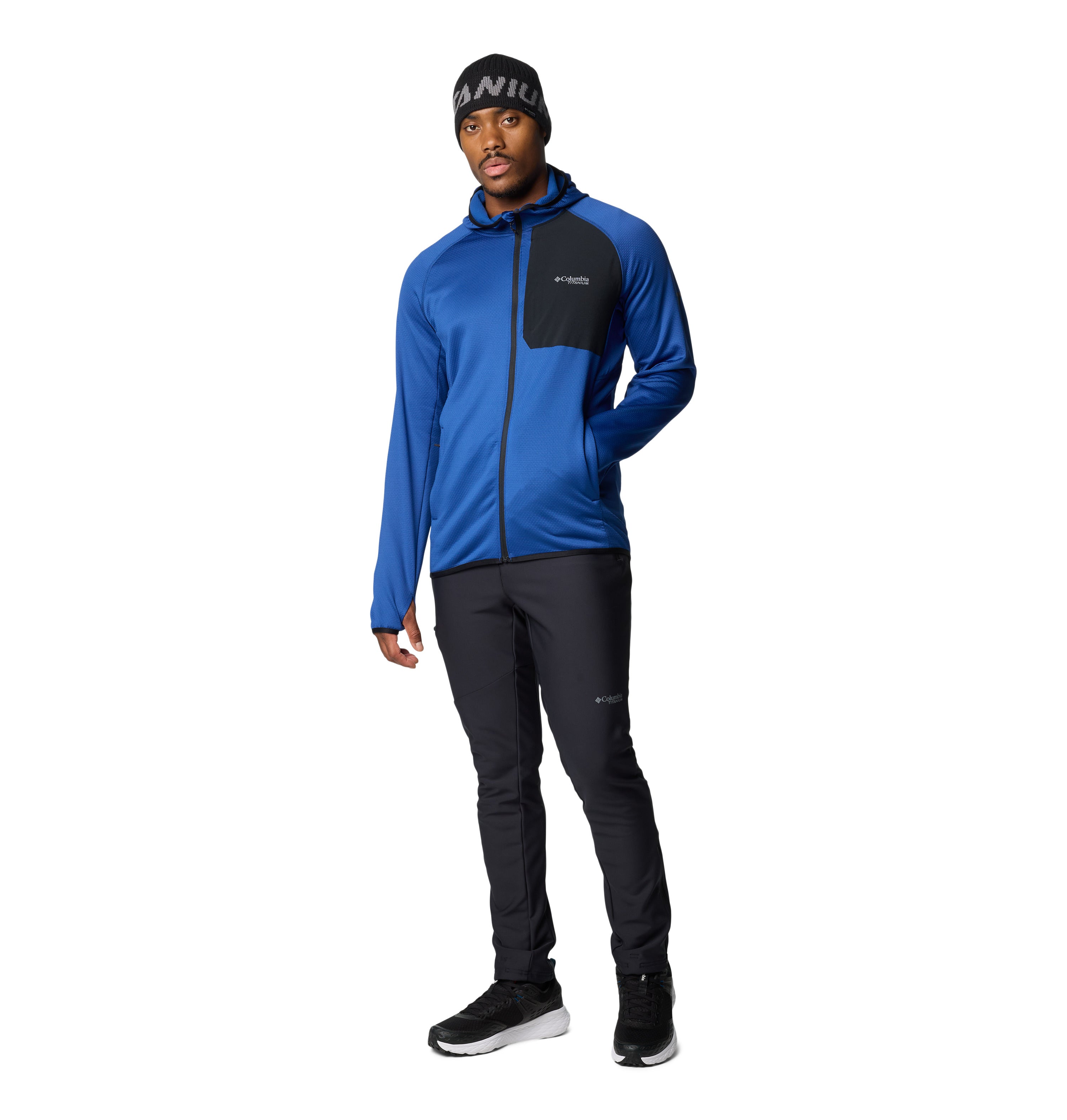 Chamarra con gorro para hombre Columbia Triple Canyon Grid Fleece FZ II