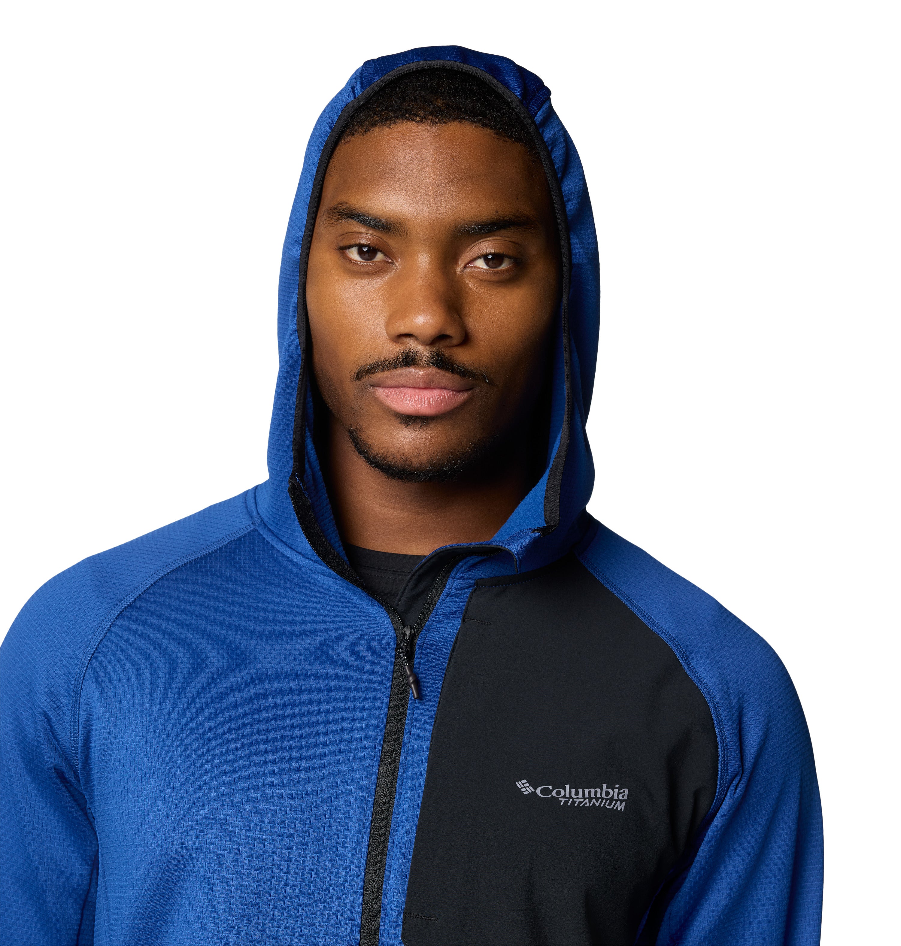 Chamarra con gorro para hombre Columbia Triple Canyon Grid Fleece FZ II