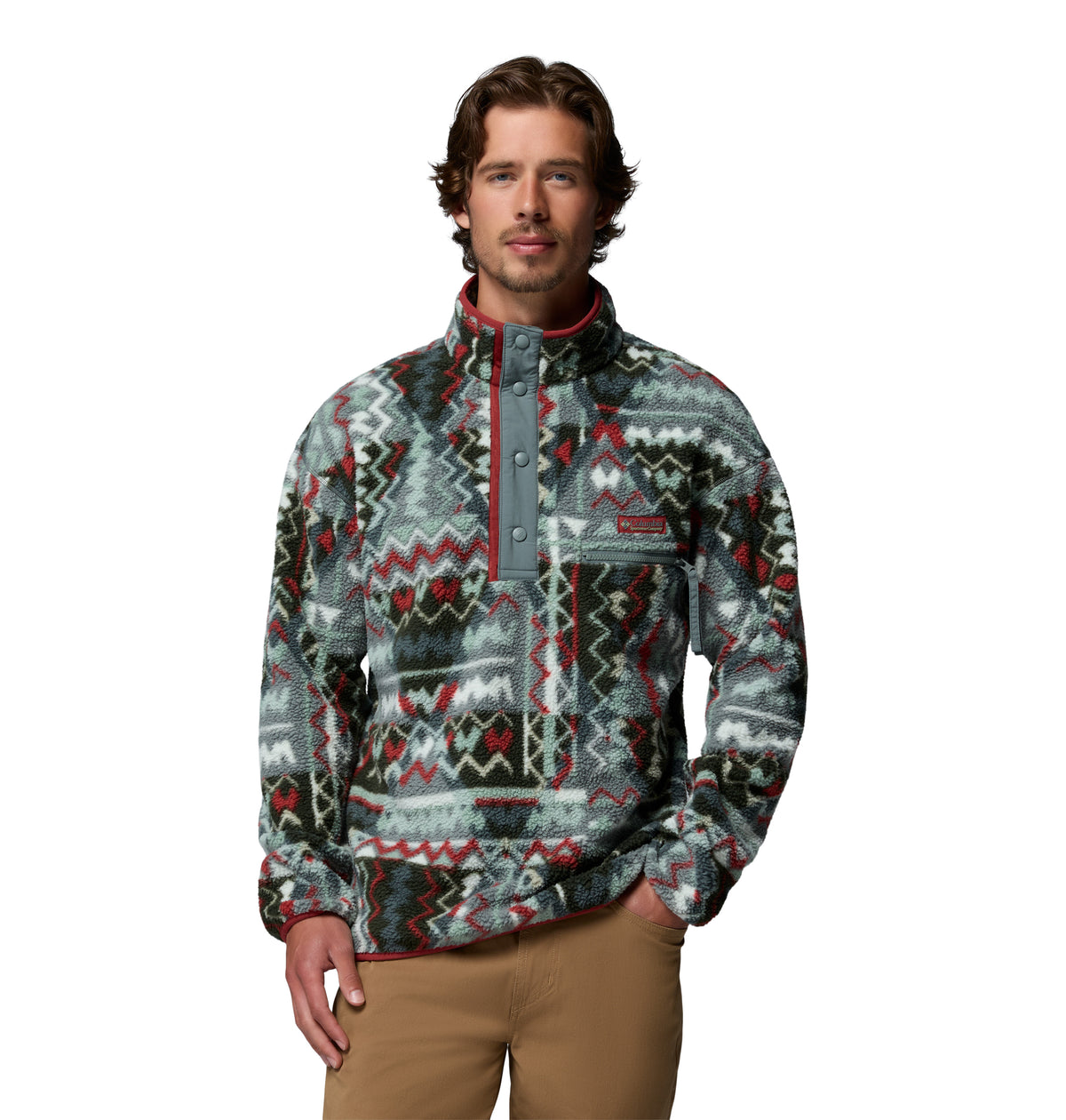 Sudadera para Hombre Columbia Helvetia II Printed Half Snap Fleece