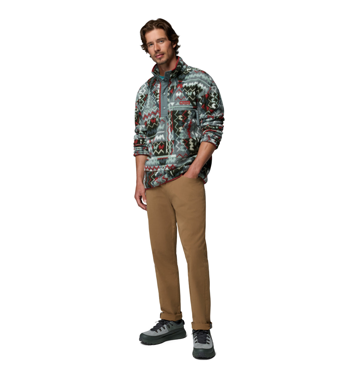 Sudadera para Hombre Columbia Helvetia II Printed Half Snap Fleece