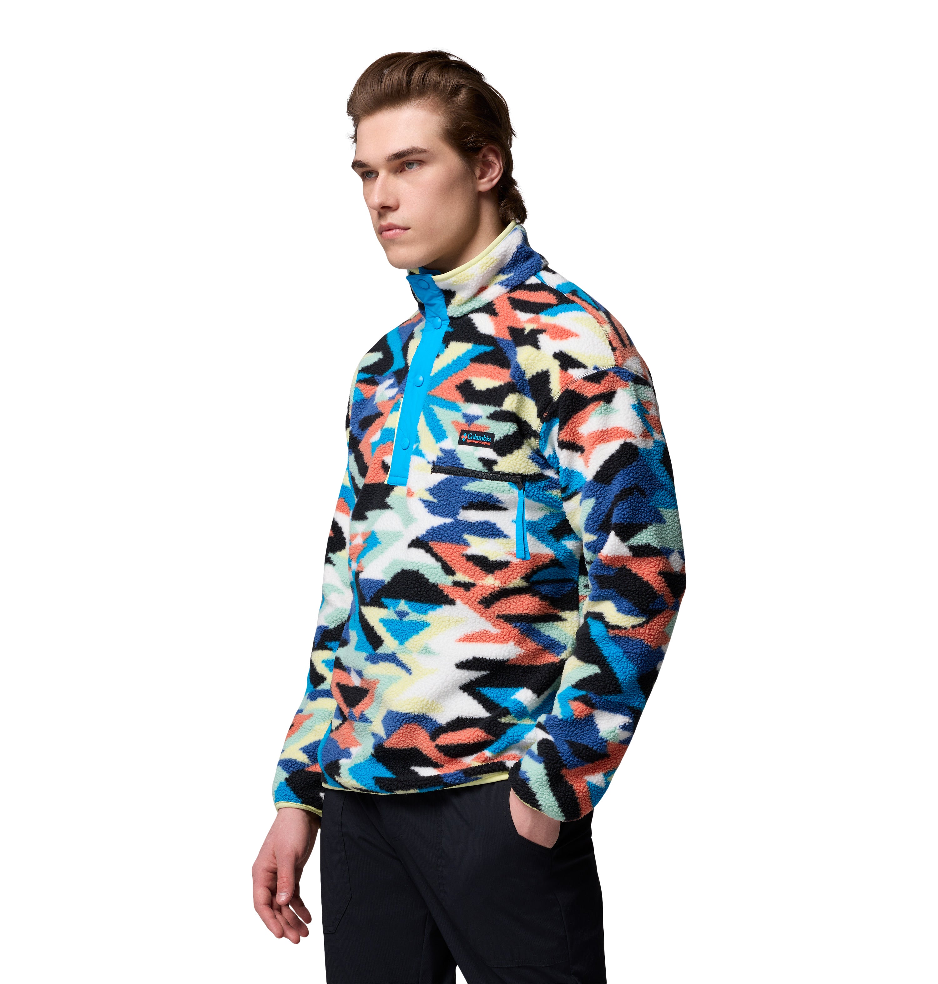 Sudadera con medio cierre para hombre Columbia Helvetia II Printed Fleece