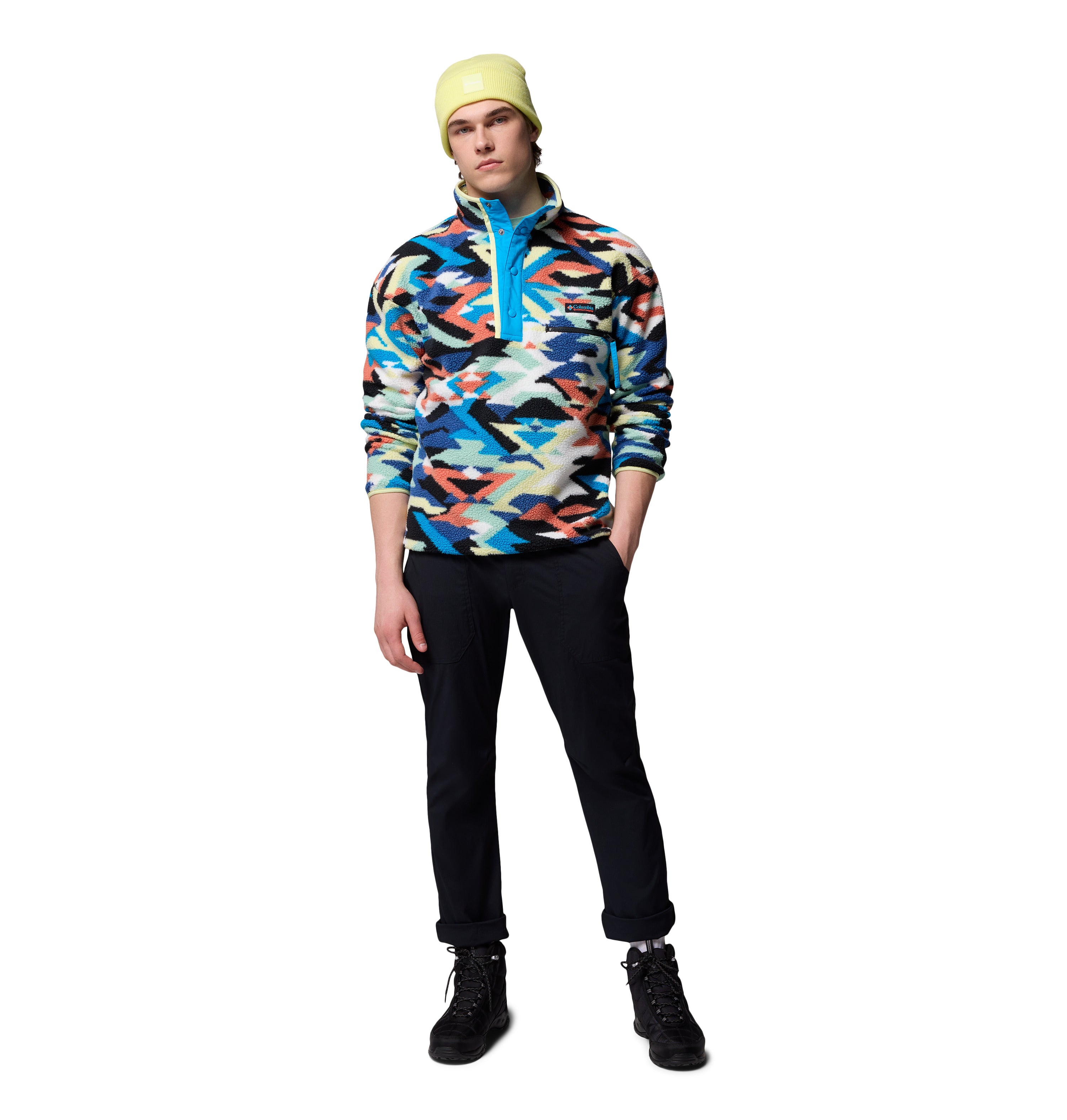 Sudadera con medio cierre para hombre Columbia Helvetia II Printed Fleece