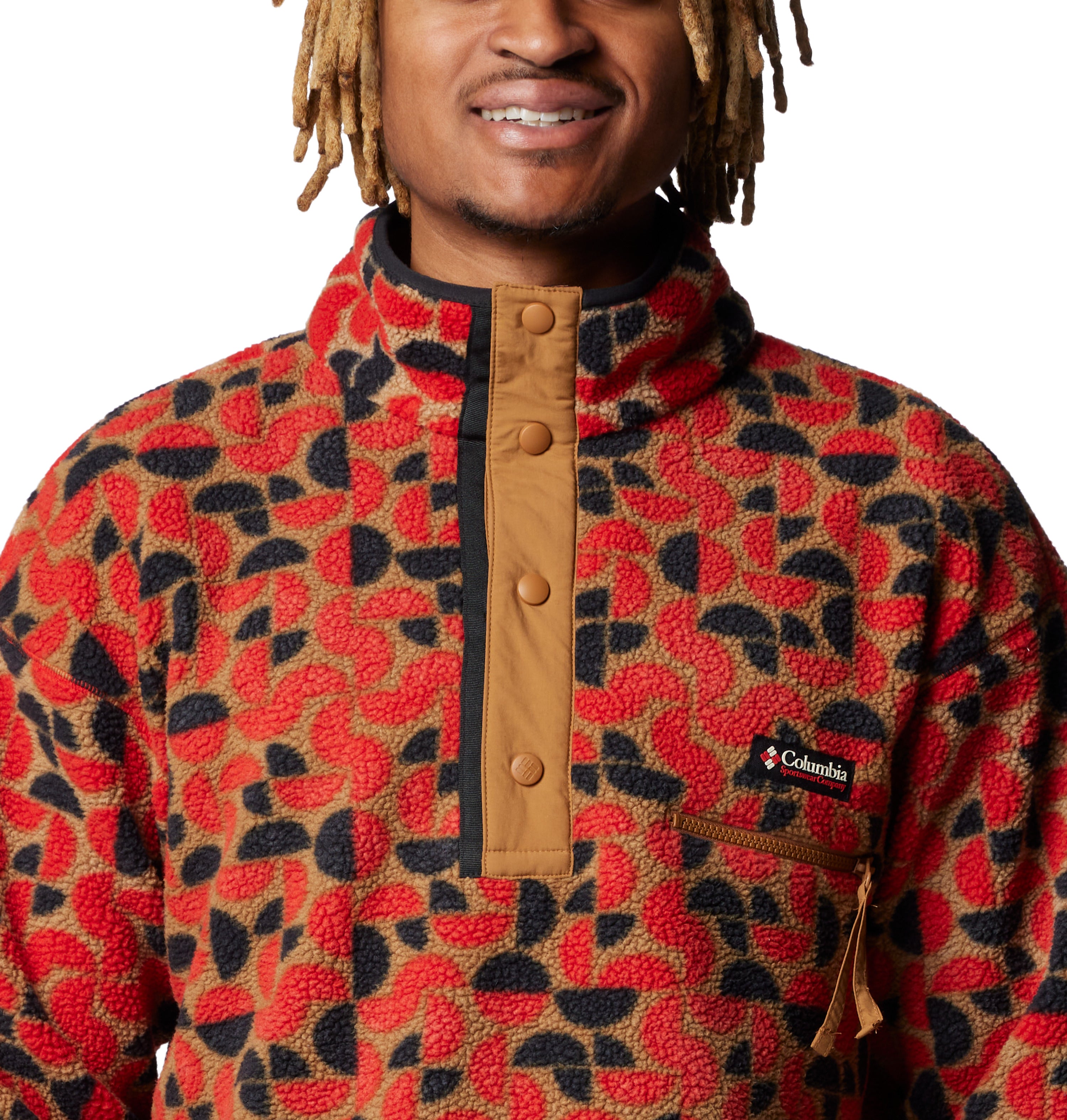 Sudadera para hombre Columbia Helvetia Printed Half Snap Fleece