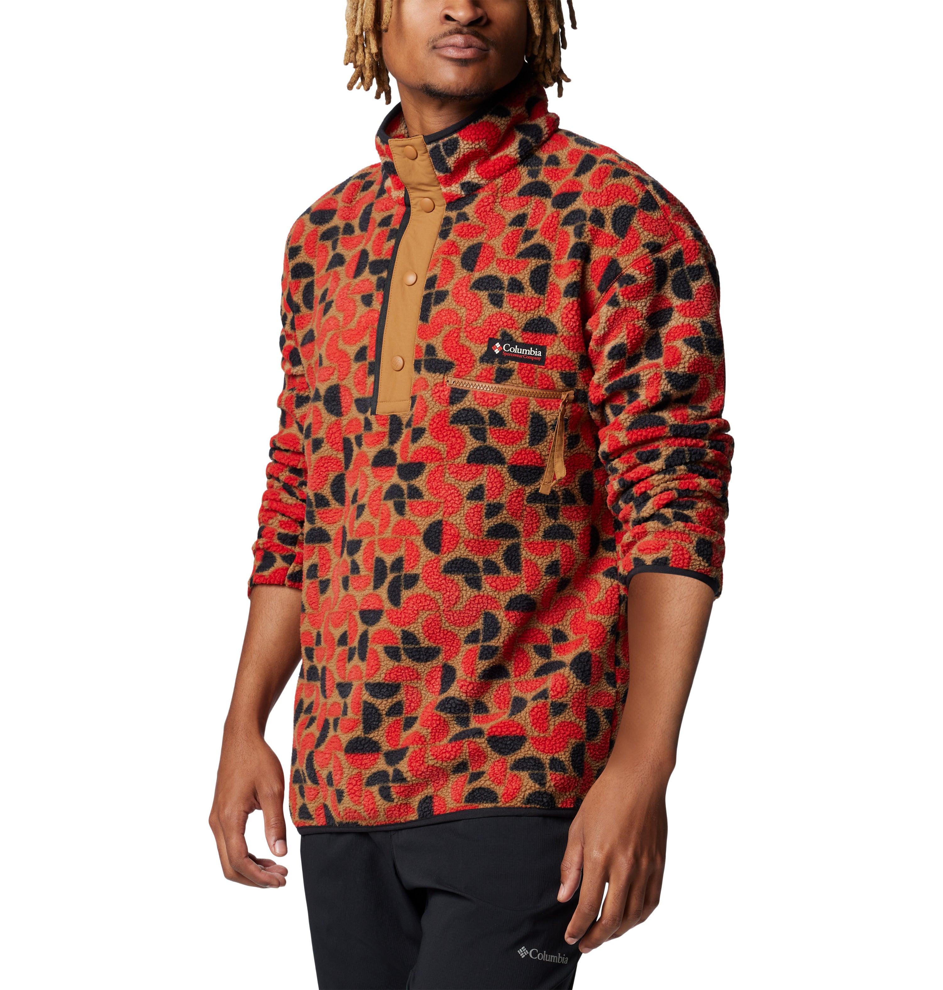 Sudadera para hombre Columbia Helvetia Printed Half Snap Fleece