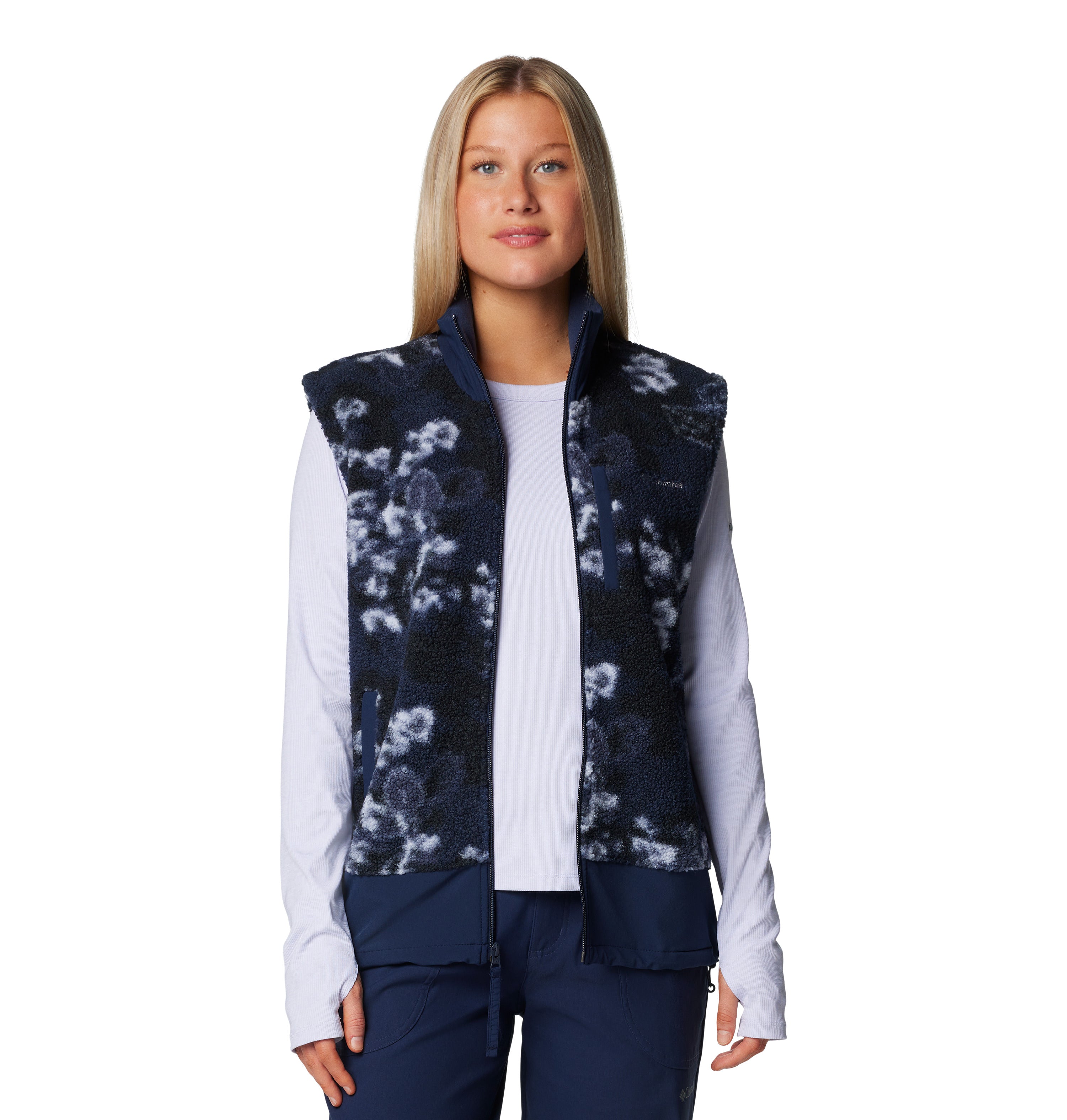 Chaleco para mujer Columbia Boundless Trek Print