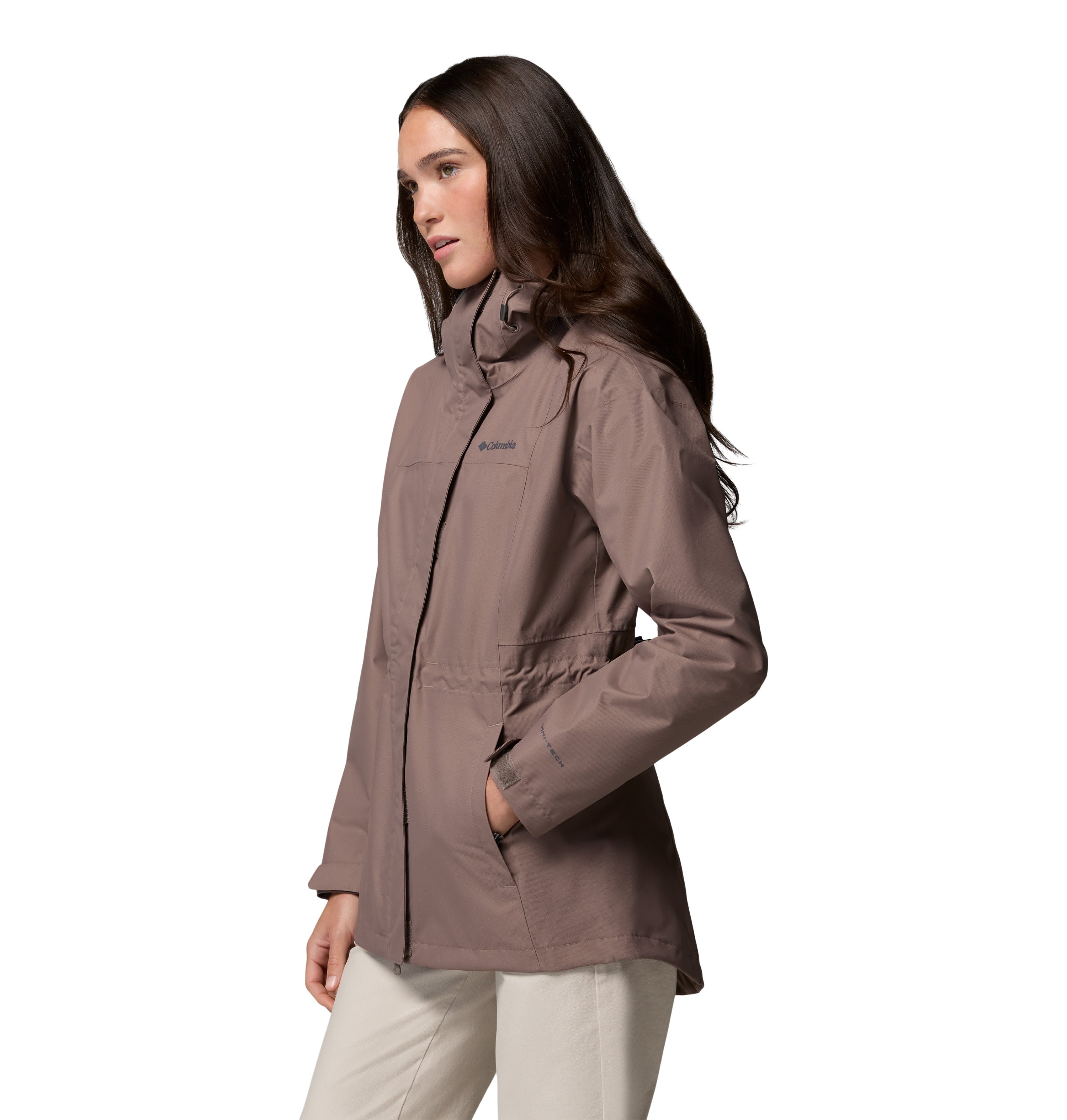 Chamarra Larga Impermeable para Mujer Columbia Hikebound II Jacket